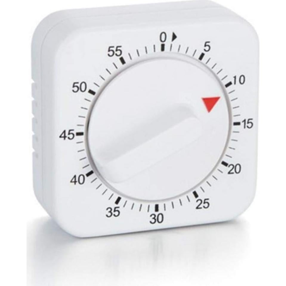 Temporizador Mecánico de Cocina Jowxsx 60 Minutos Blanco