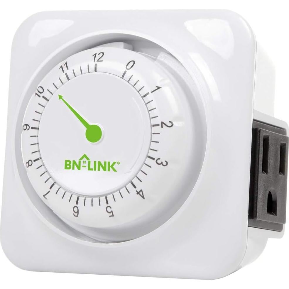 Temporizador Mecánico BN-LINK 12 Horas 1875W Ahorro Energía