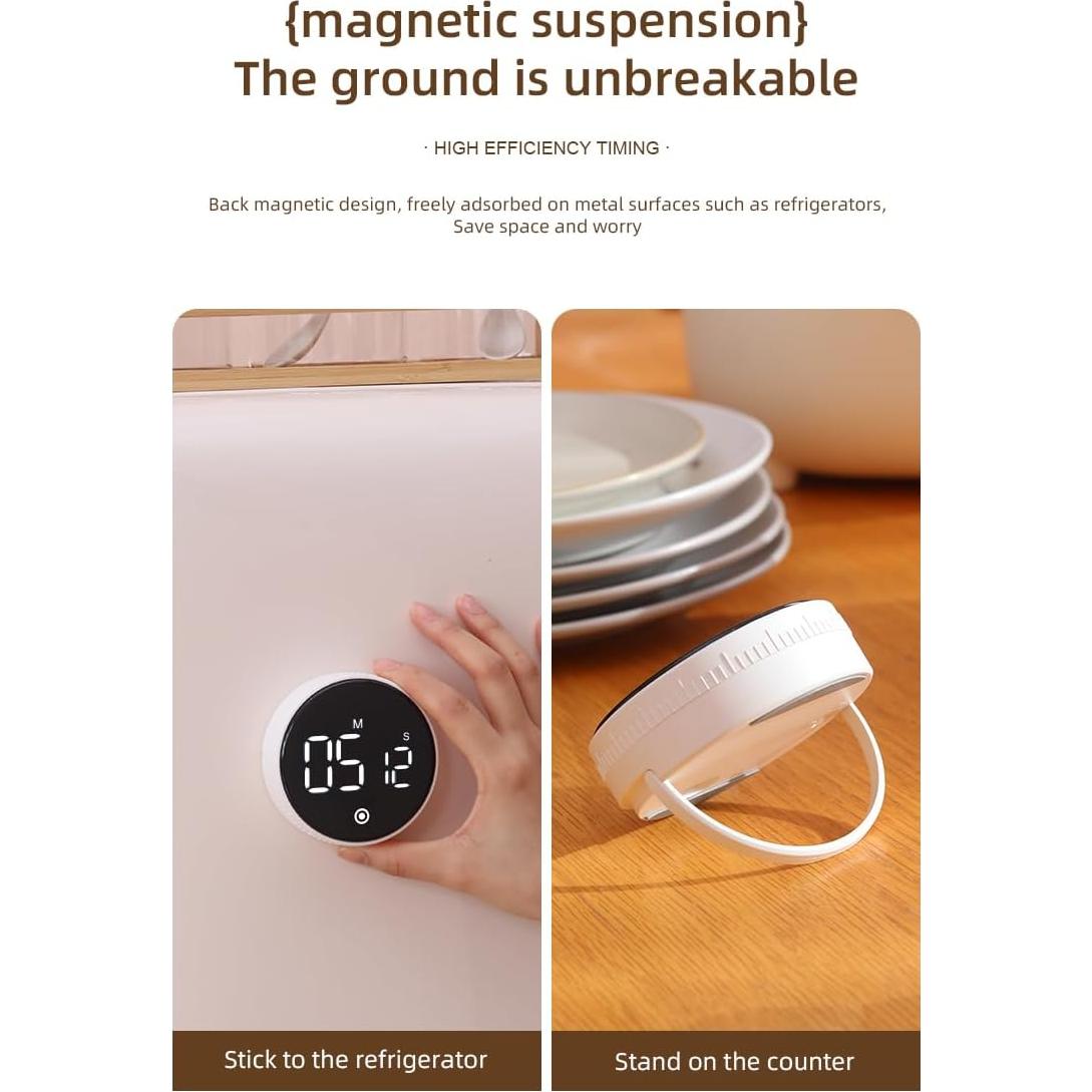 Temporizador Digital NVCVIDS F2 Recargable con Pantalla LED