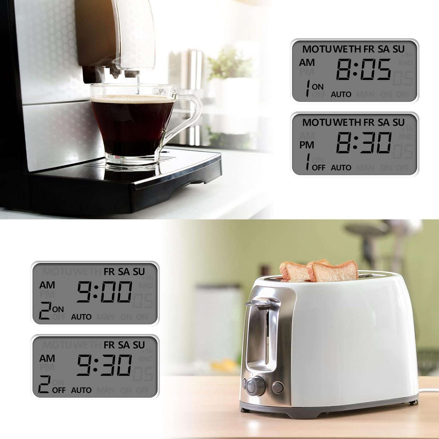 Temporizador Digital BN-LINK 7 Días 15A 125V Enchufe Interior