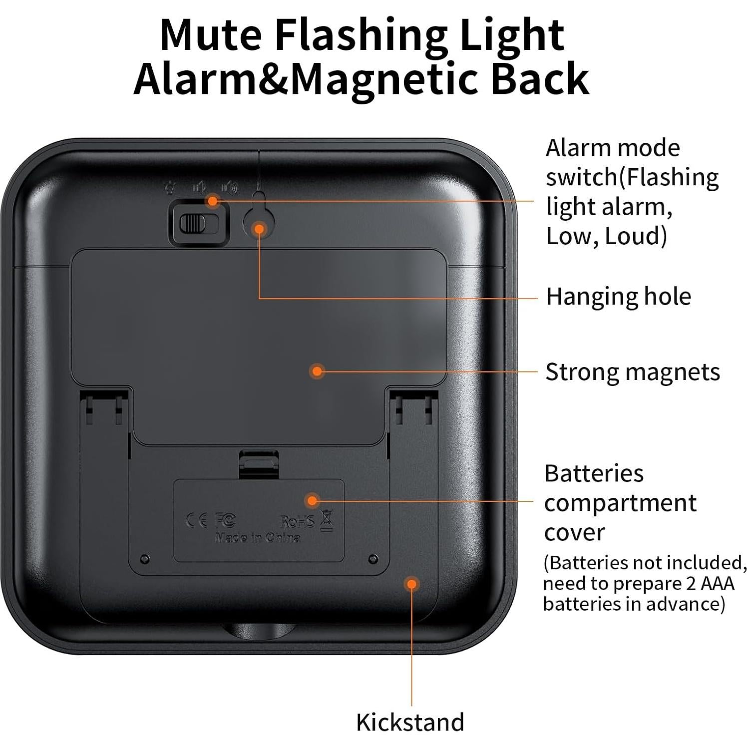 Temporizador Visual de Cuenta Regresiva Yunbaoit 16cm 60 Minutos