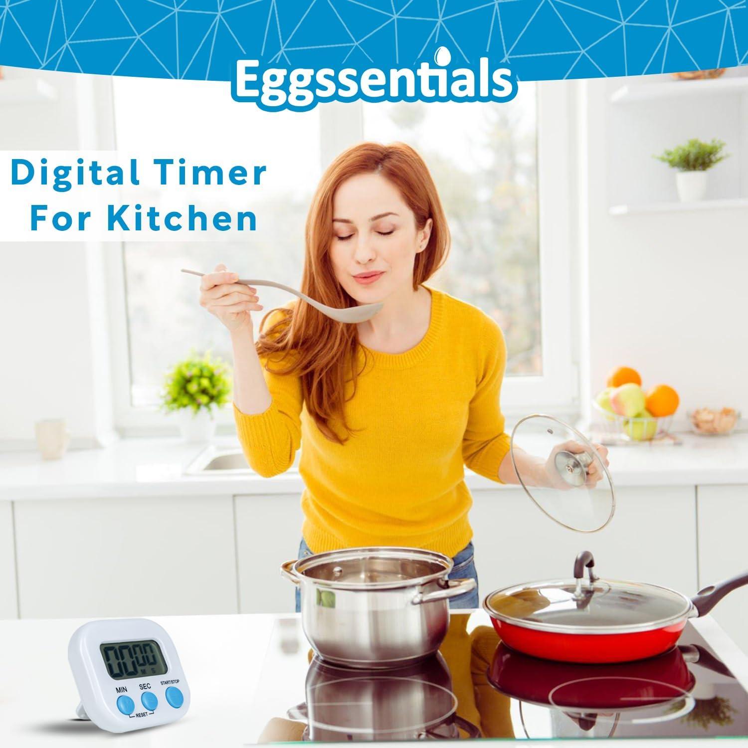 Temporizador de Cocina Digital Eggssentials - Paquete de 4