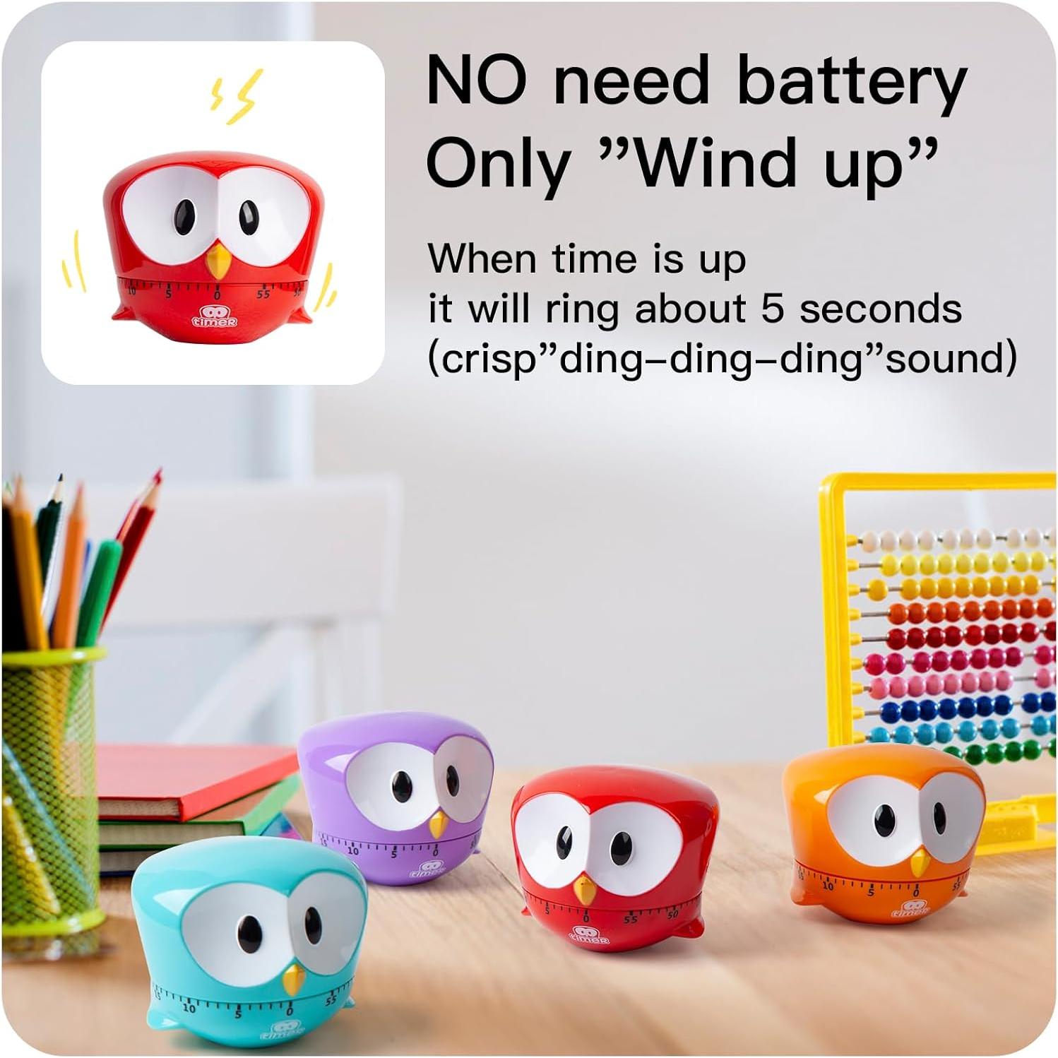 Temporizador Mecánico WEUPTOK Huevo Azul 0-60 Minutos