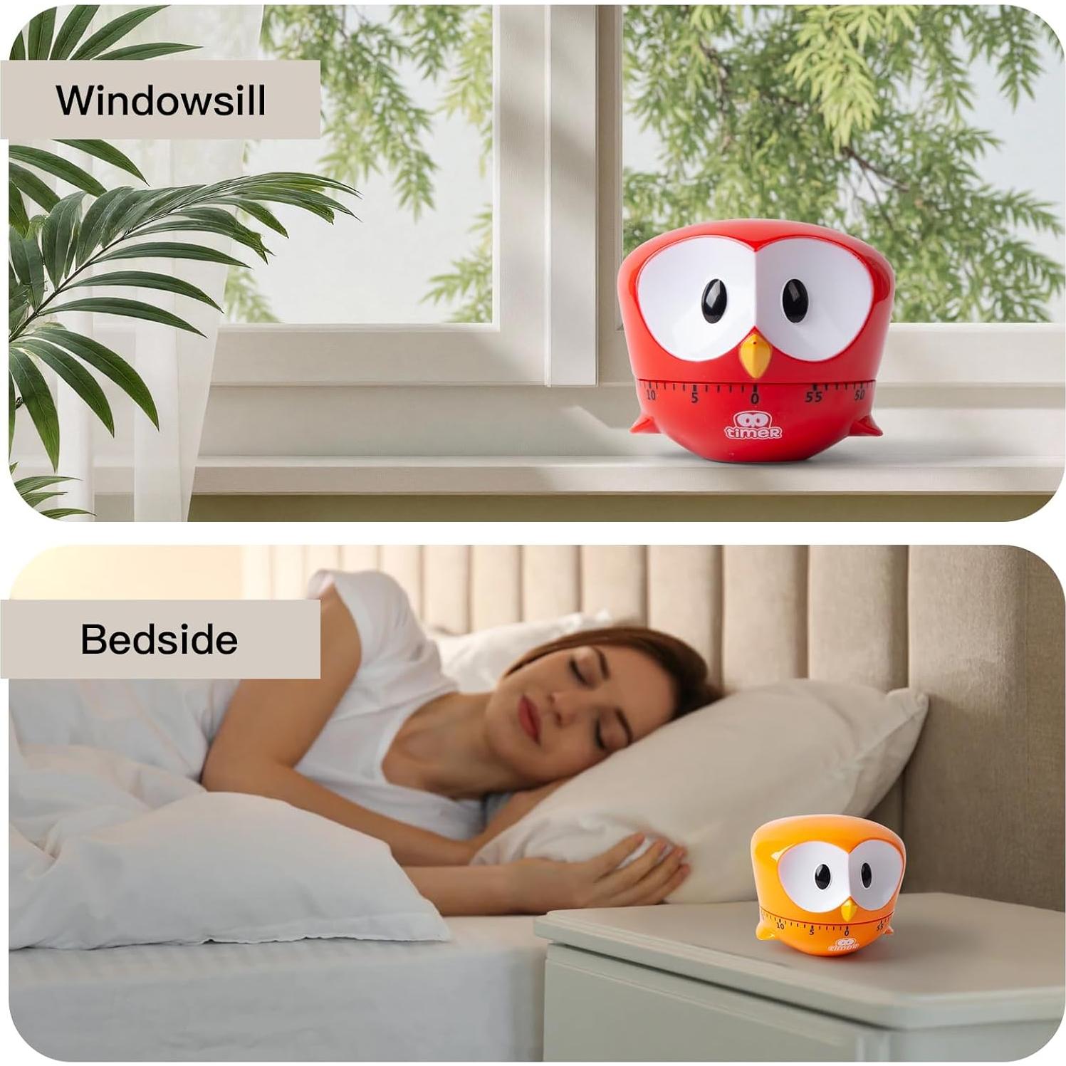 Temporizador Mecánico WEUPTOK Huevo Azul 0-60 Minutos