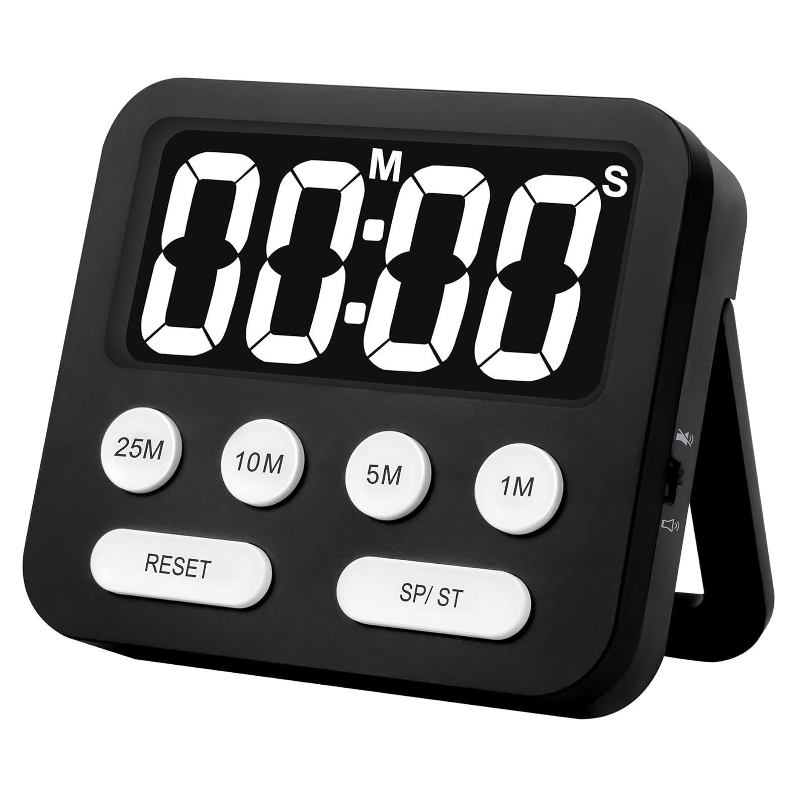 Temporizador Pomodoro Digital AOUVES con Pantalla Grande 90.7g