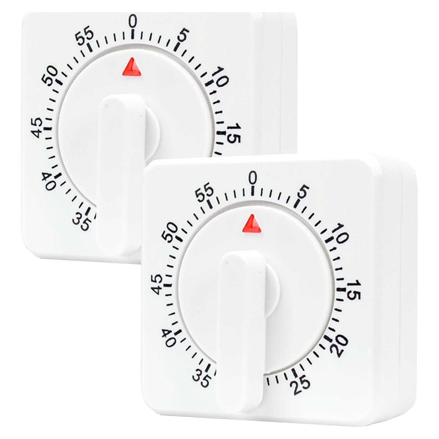 Temporizador de Cocina Mecánico WEST GOLD 60 Minutos Blanco