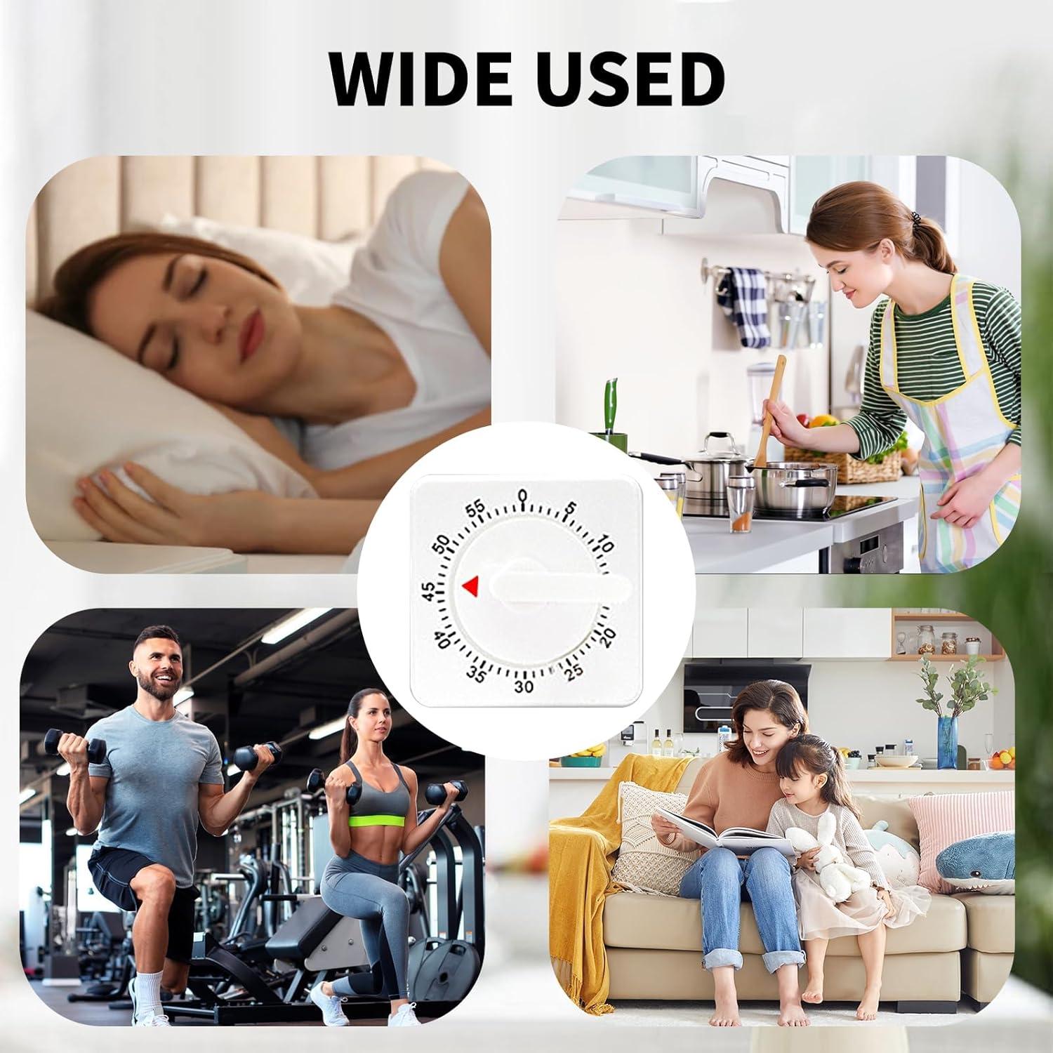 Temporizador de Cocina Mecánico WEST GOLD 60 Minutos Blanco