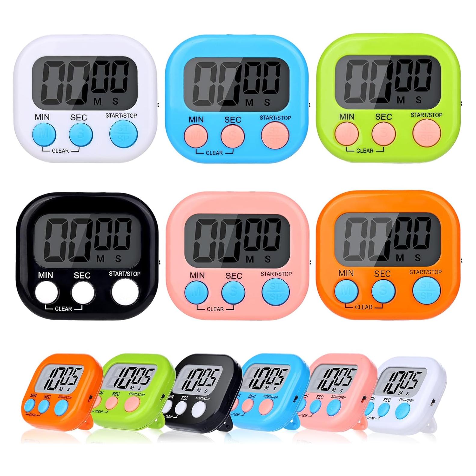 Paquete de 12 Temporizadores Digitales de Cocina Dualshine