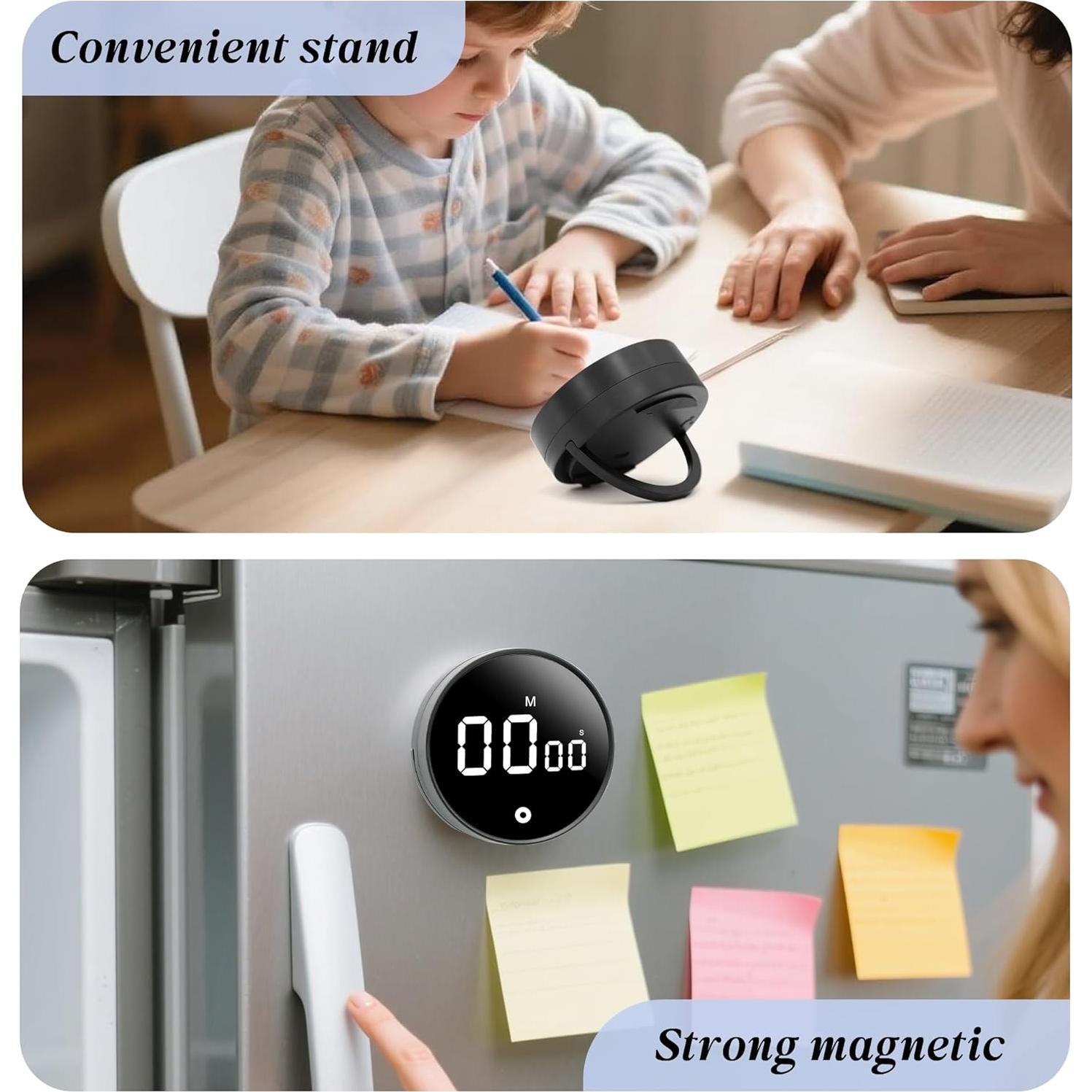 Temporizador de Cocina Digital BXF SPORTS 199 Minutos LED Negro