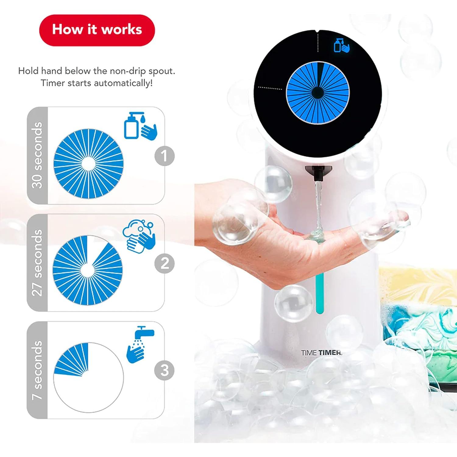 Dispensador de Jabón Automático Time Timer WASH - Sin Contacto