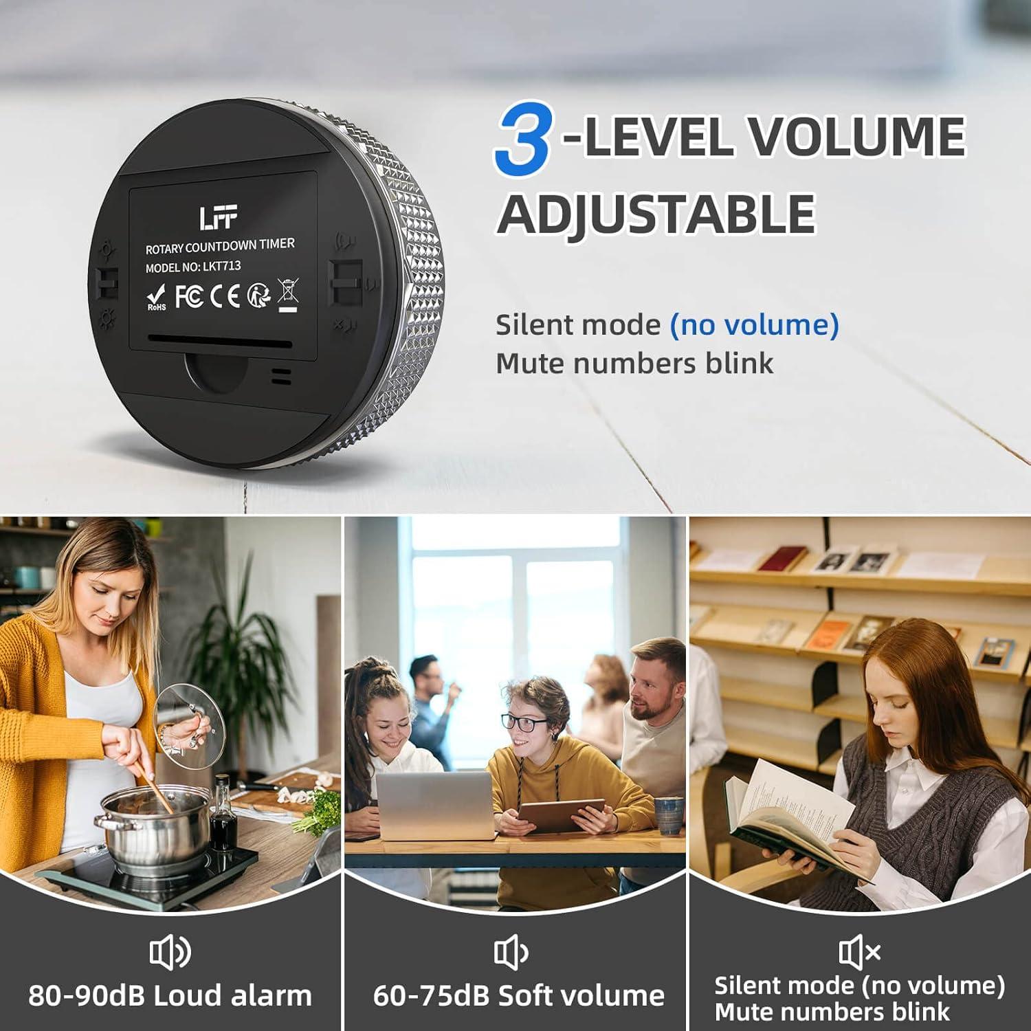 Temporizador Digital LFF Magnético con Pantalla LED 7.6cm