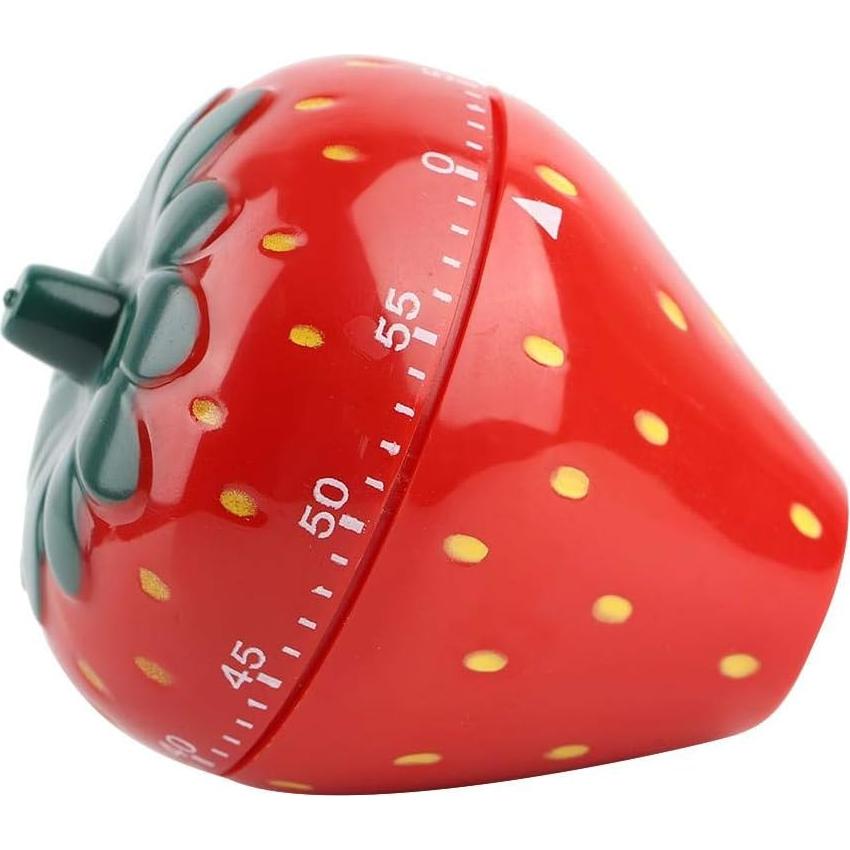 Temporizador de Cocina Mecánico TOPINCN Fresa Roja 60 Min