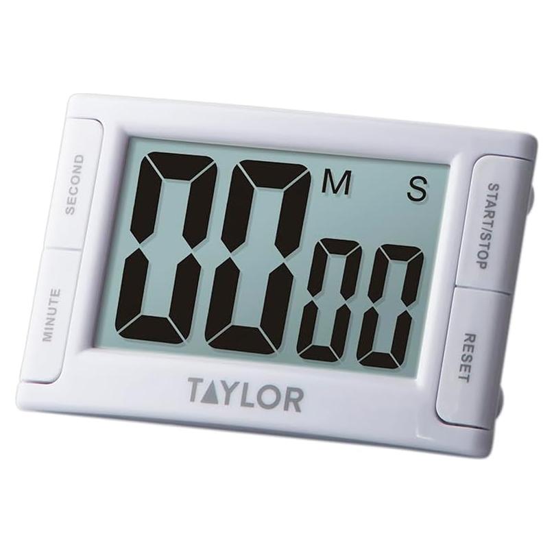Temporizador Digital Taylor 5853 con Alarma Fuerte y Pantalla Grande