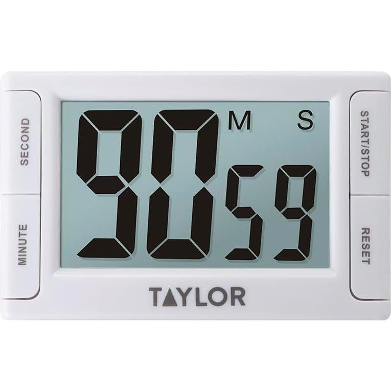 Temporizador Digital Taylor 5853 con Alarma Fuerte y Pantalla Grande