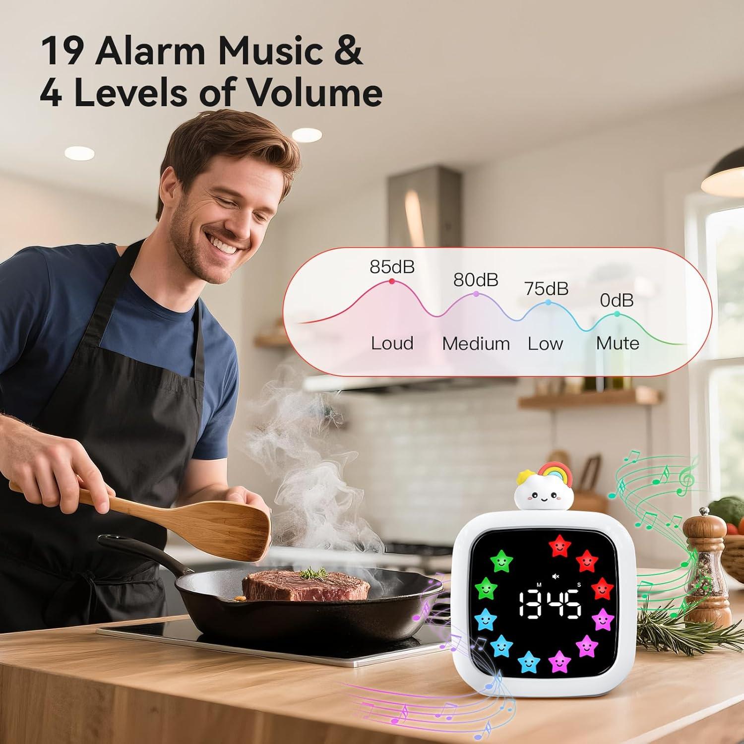 Temporizador Visual Digital Yunbaoit Arcoíris 99 Minutos