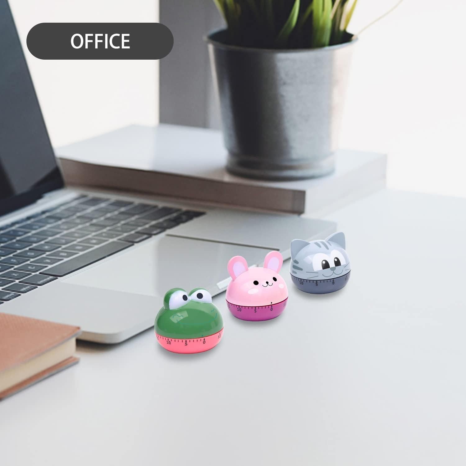 Temporizador de Cocina Mecánico AUDRWALL Gato Gris 85.7g