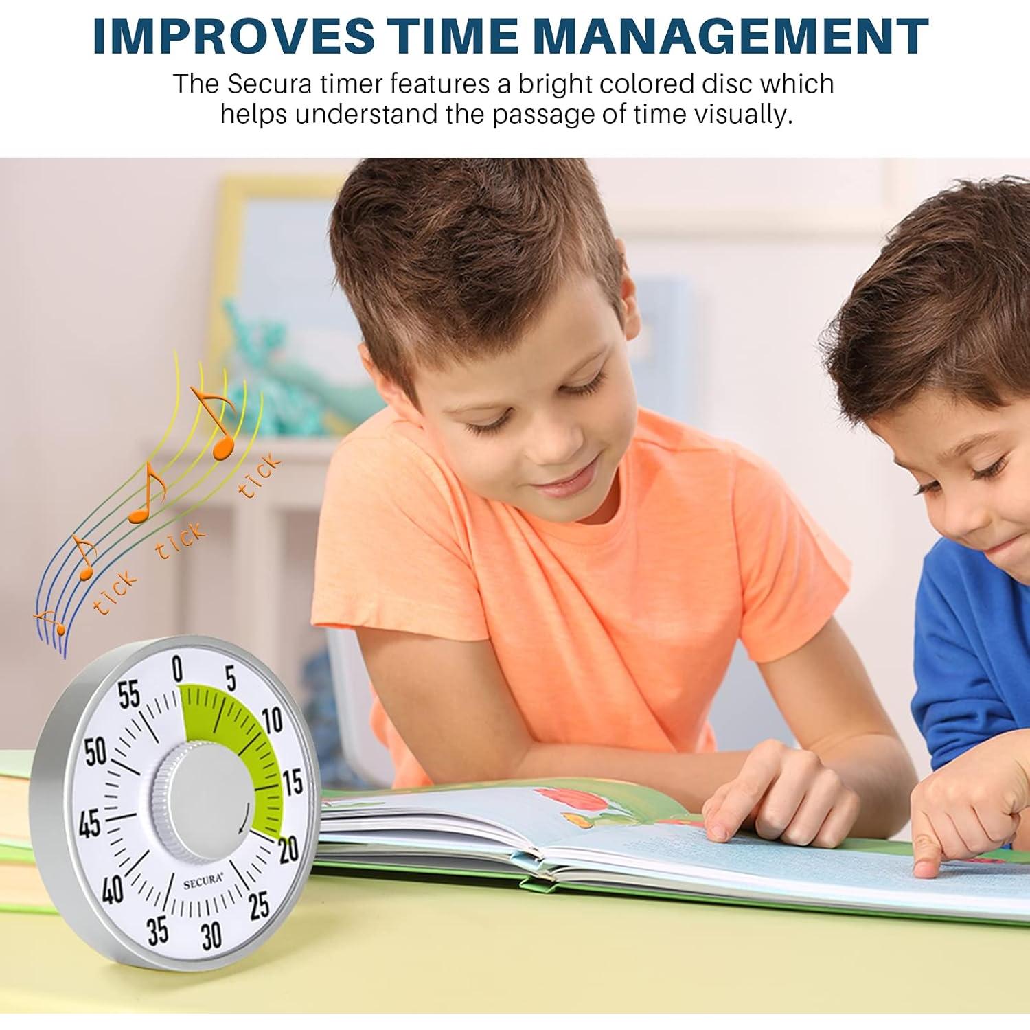 Temporizador Visual Secura 60 Minutos Mecánico Verde