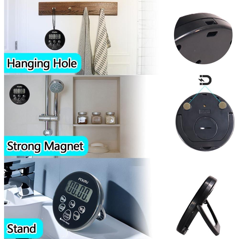 Temporizador de Ducha Impermeable FCXJTU con Alarma 99min