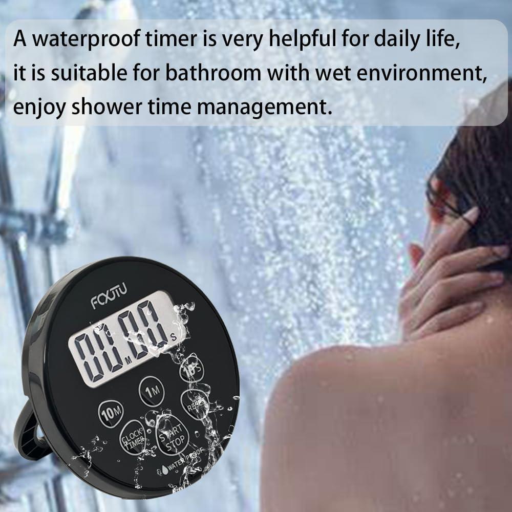 Temporizador de Ducha Impermeable FCXJTU con Alarma 99min