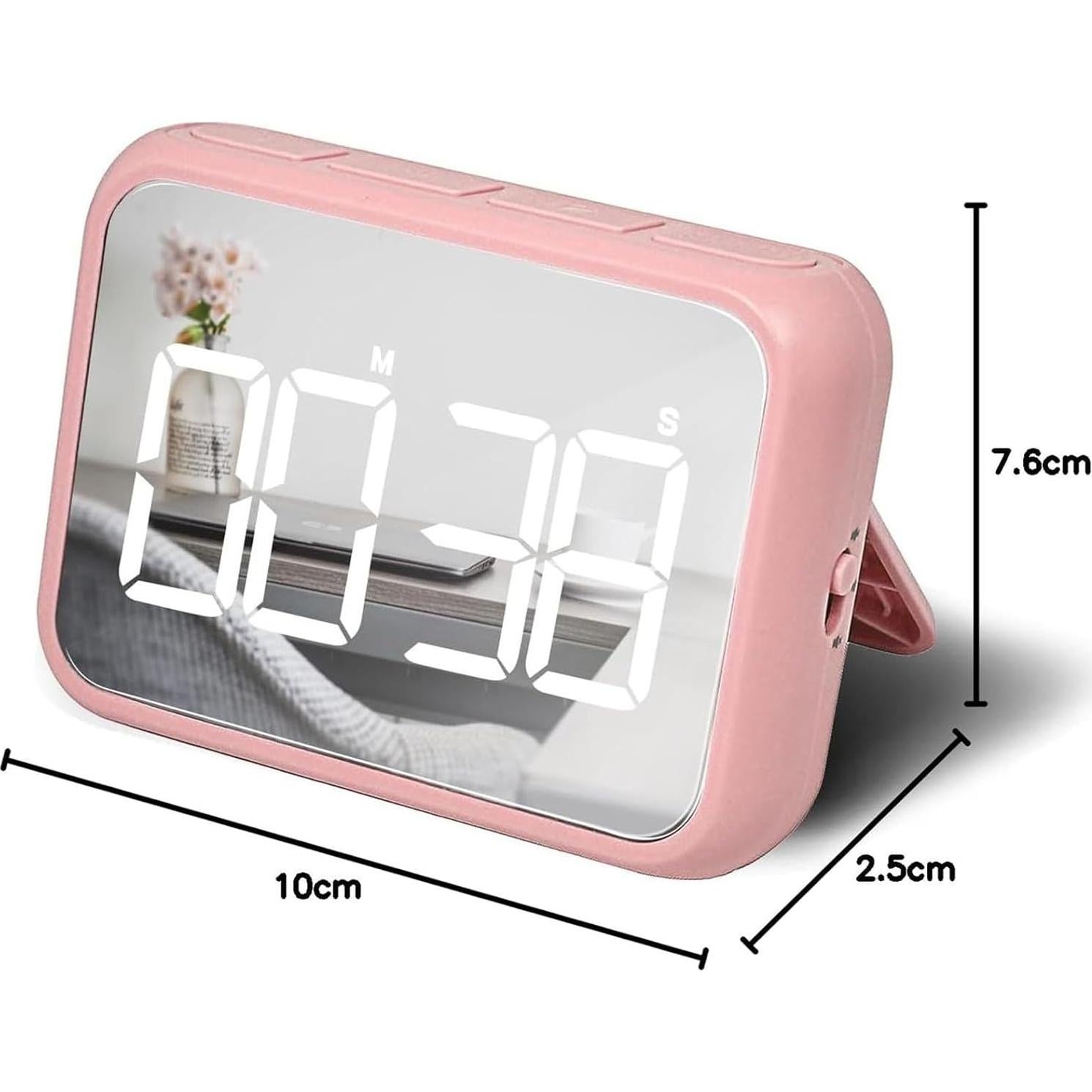 Temporizador Digital de Cocina Rohome Rosa 99 Minutos Pantalla 10.16 cm