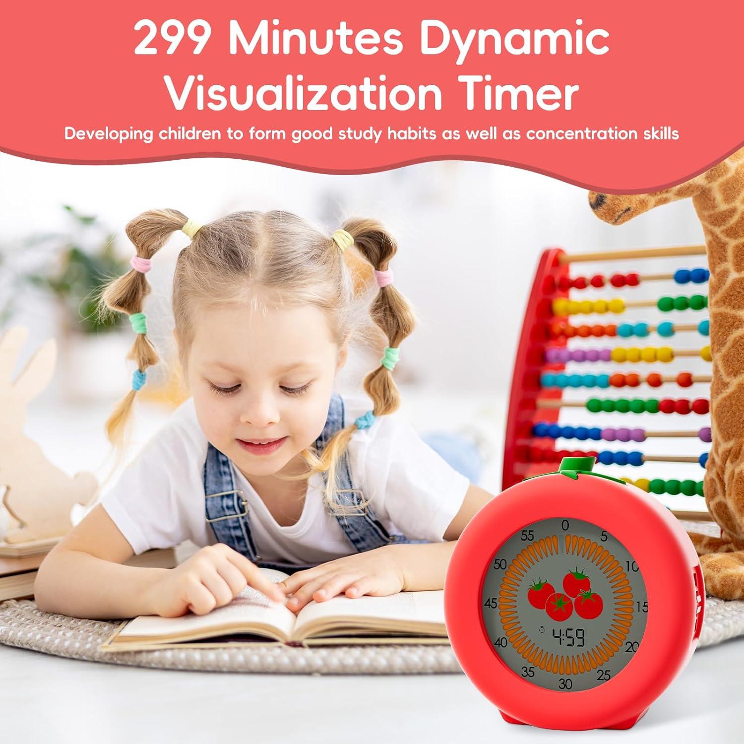 Temporizador Visual Digital Moxilos Tomate 299 Minutos