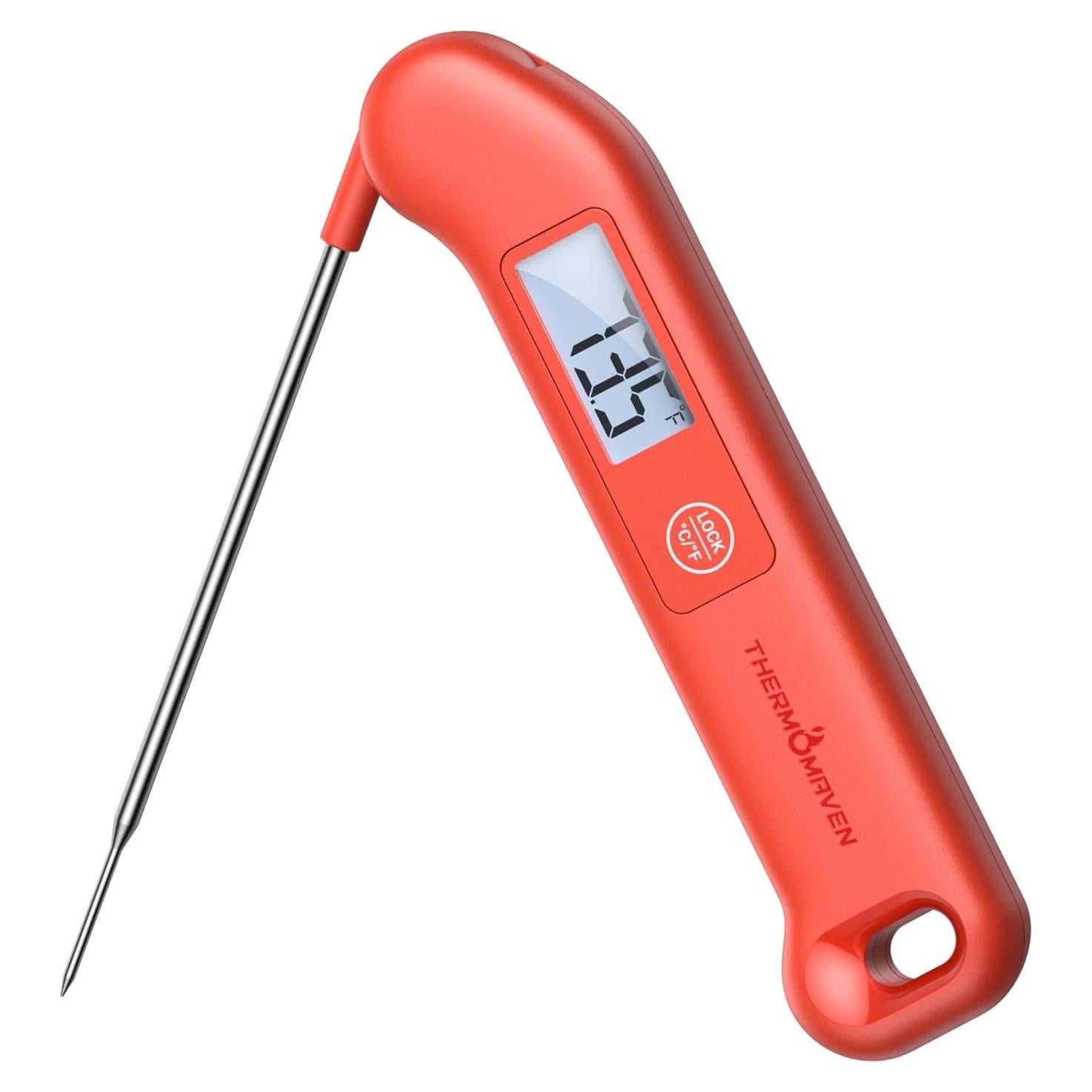 Termómetro Digital de Carne ThermoMaven Rojo - Precisión NIST