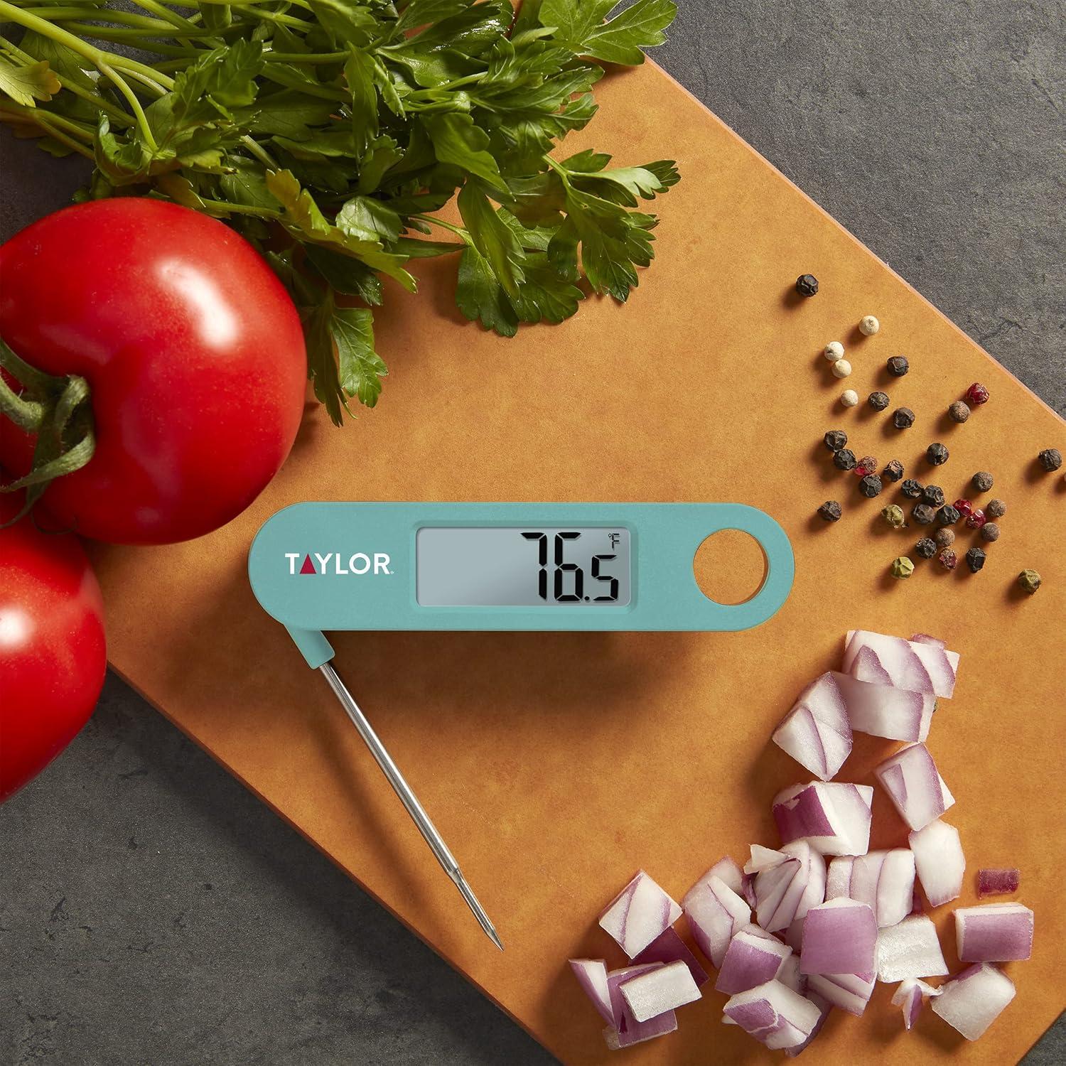 Termómetro Digital de Cocina Taylor 1476TL Sonda Plegable LCD