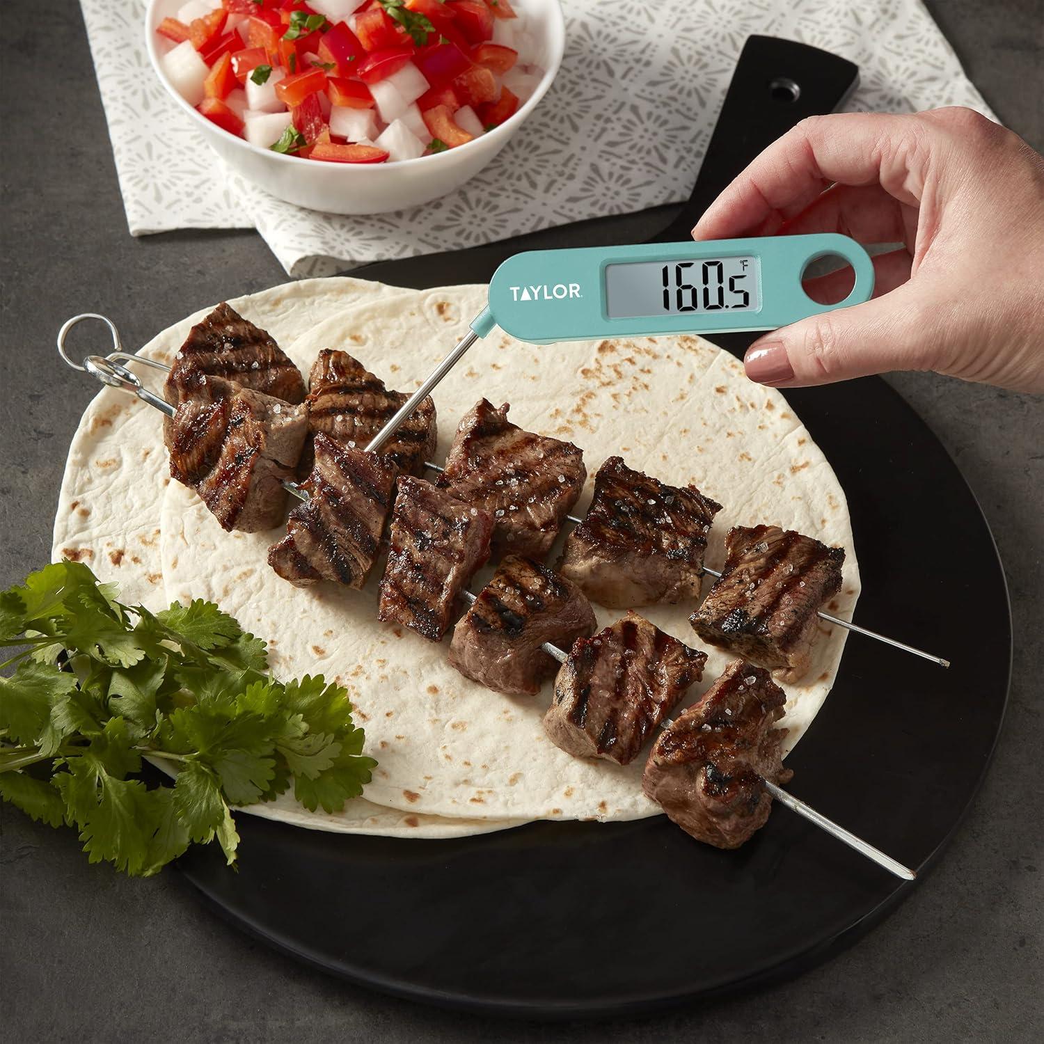Termómetro Digital de Cocina Taylor 1476TL Sonda Plegable LCD