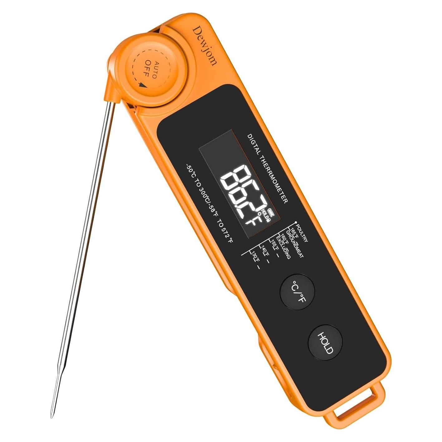 Termómetro Digital de Carne Hongkang Mandarina IP67 0.6s