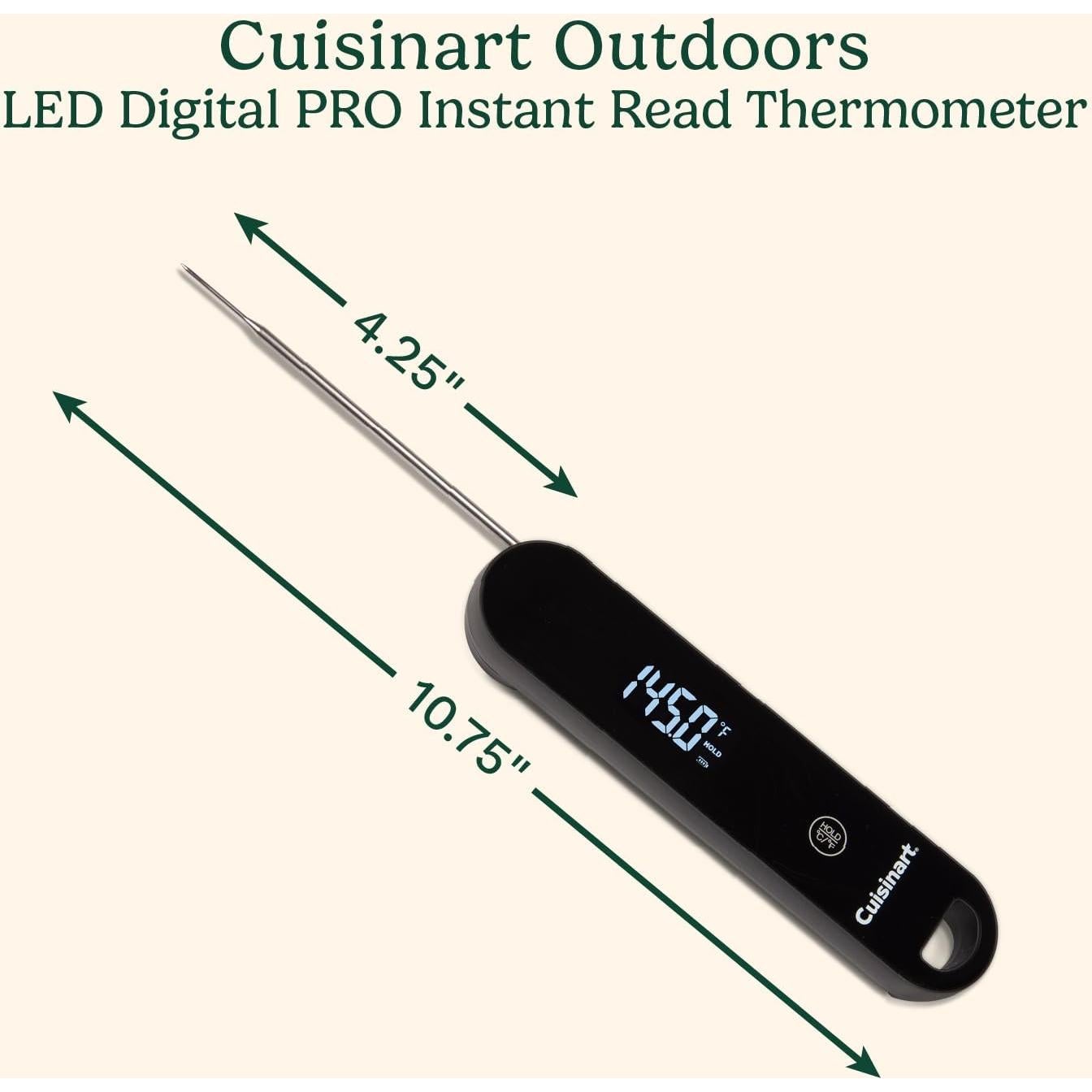 Termómetro Digital Pro Instantáneo LED Cuisinart IP67 0.6s