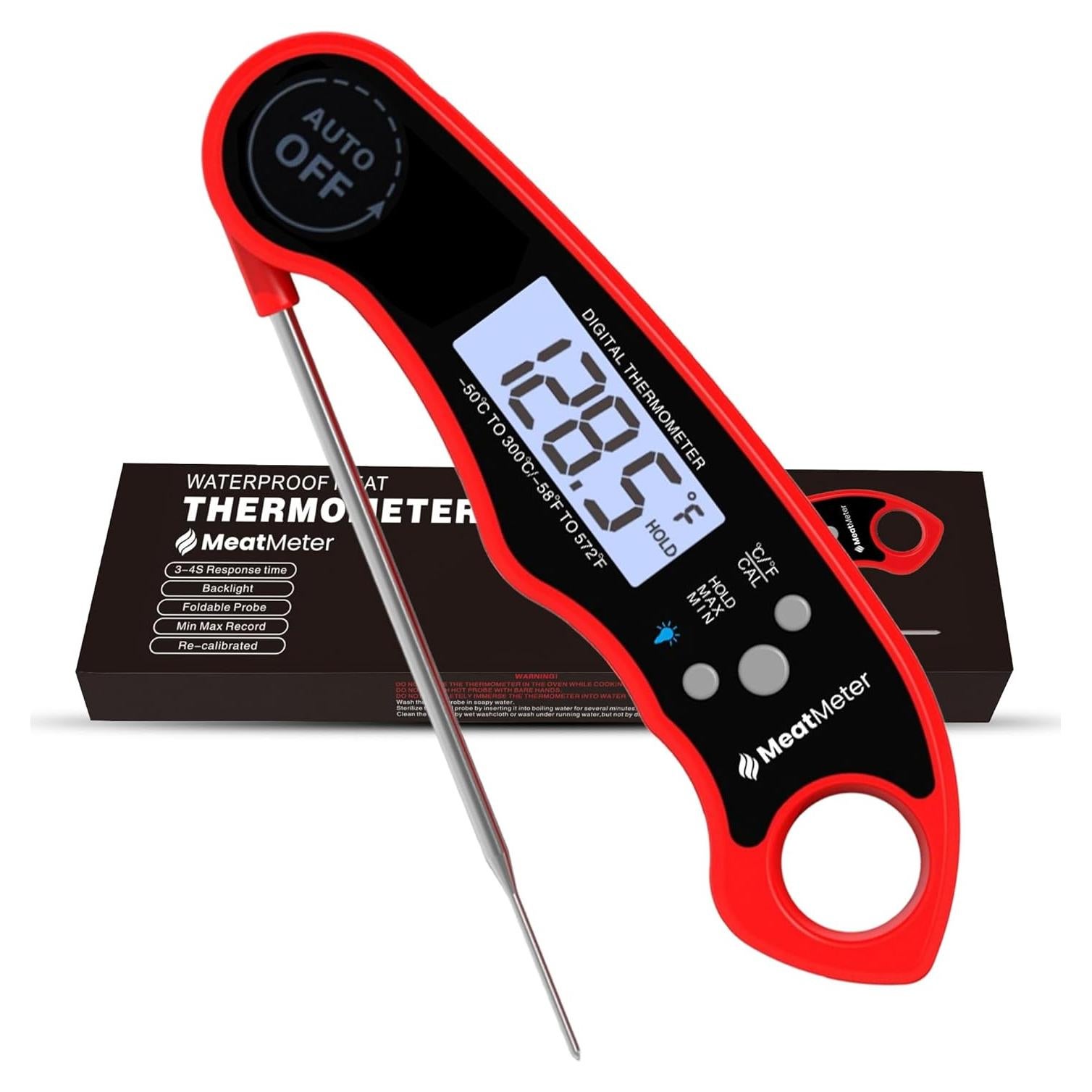 Termómetro Digital de Carne MeatMeter - Lectura Rápida e Impermeable