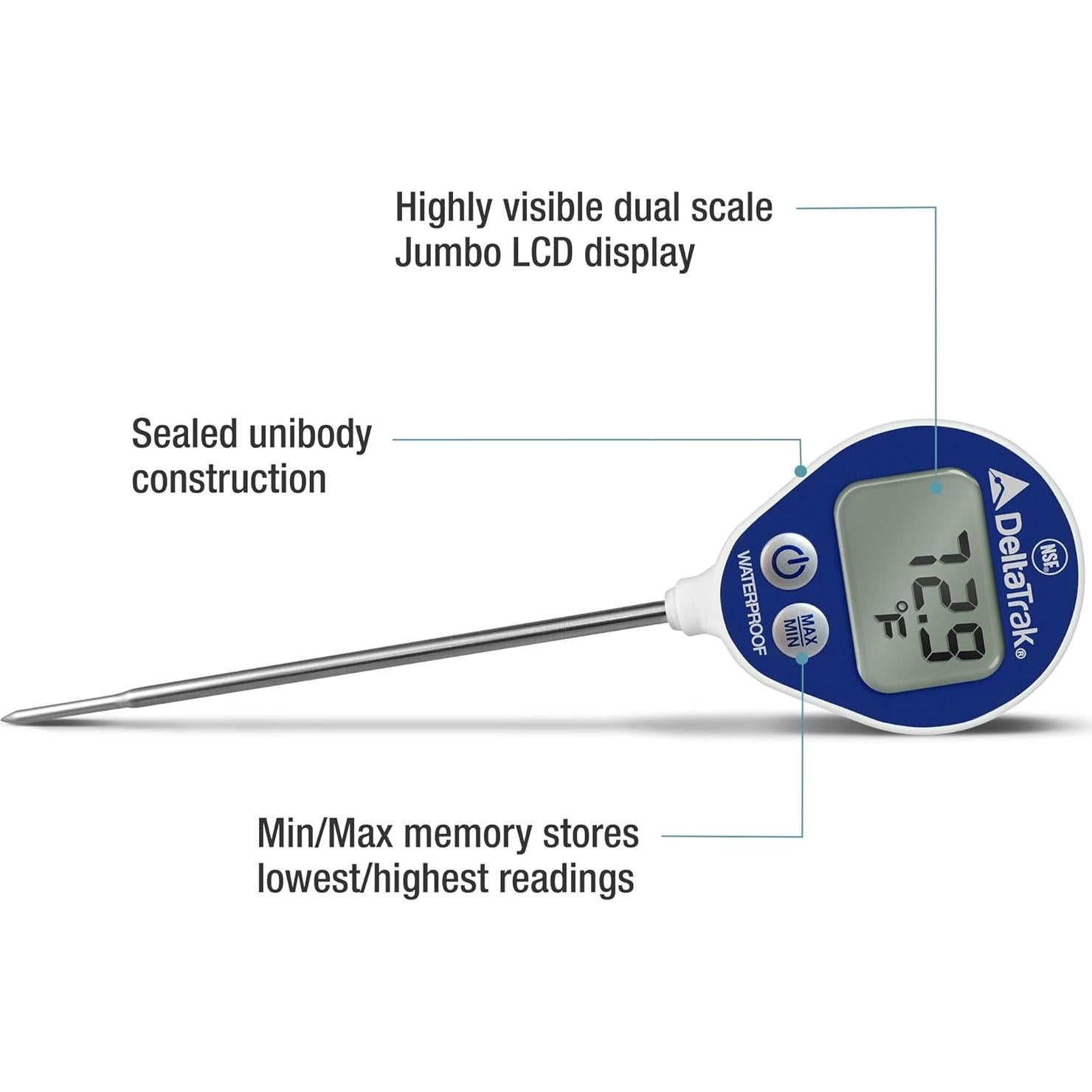 Termómetro Digital Profesional DeltaTrak 11050 Impermeable