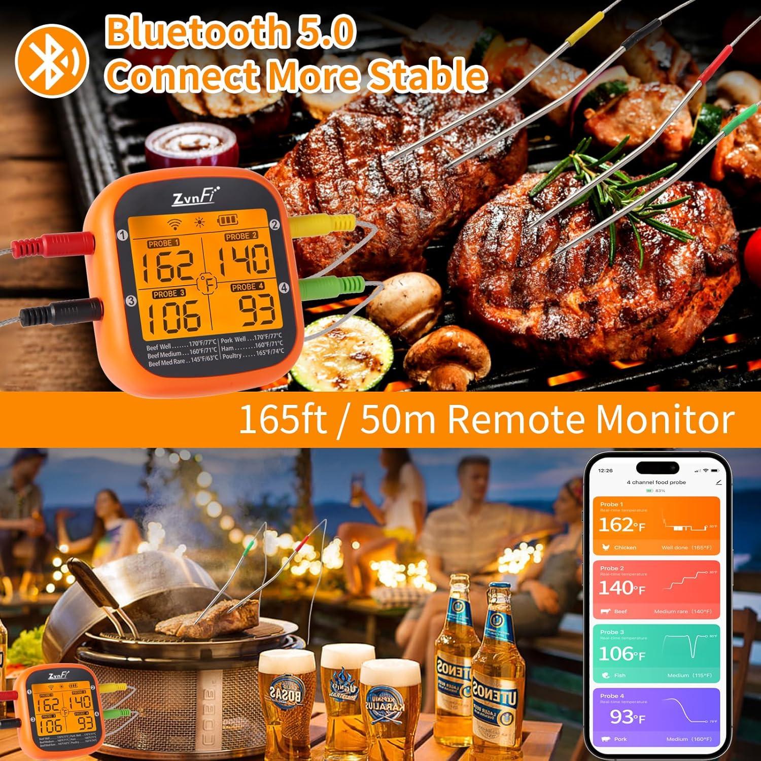 Termómetro Digital Inalámbrico de Carne Shenzhen ZF-155 LCD