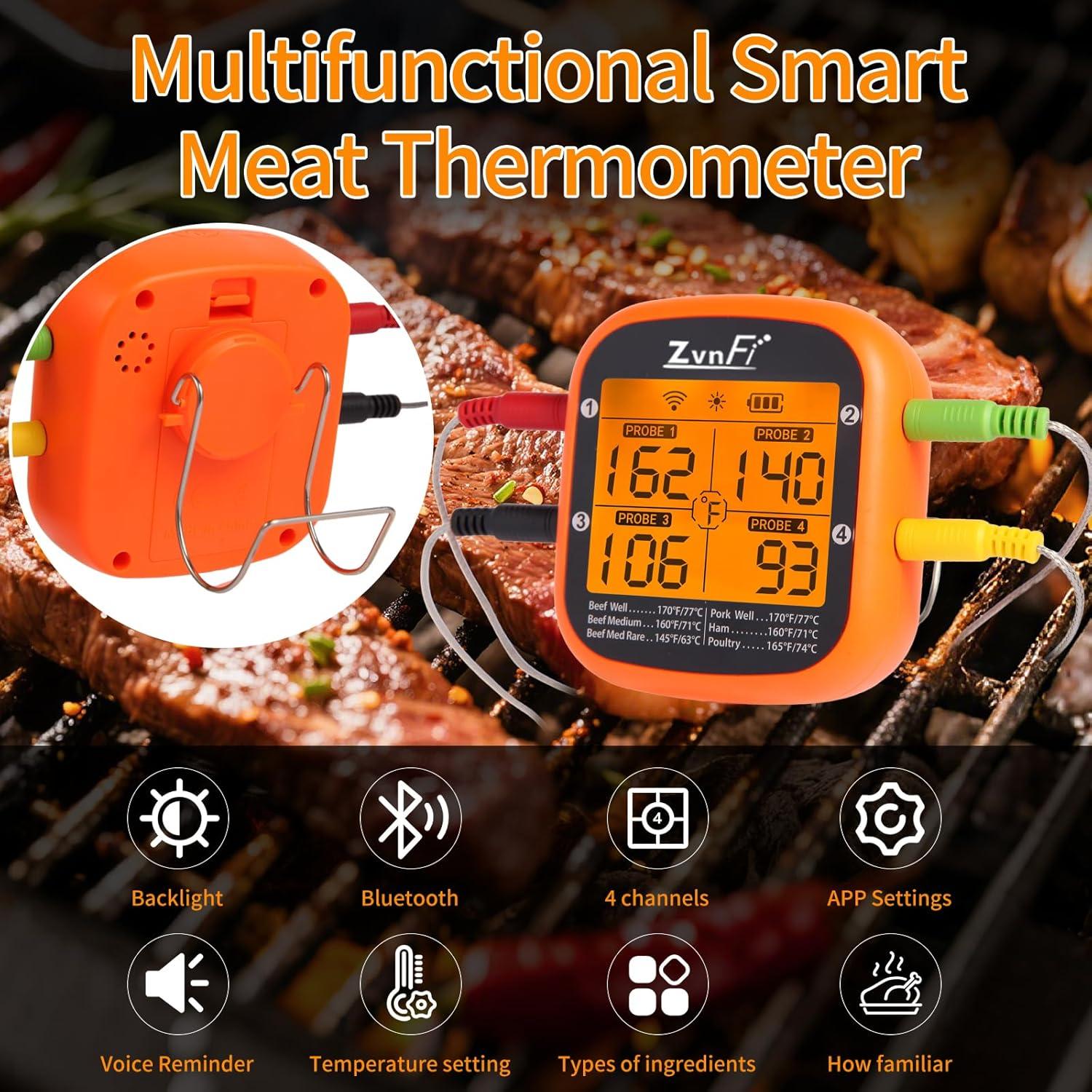Termómetro Digital Inalámbrico de Carne Shenzhen ZF-155 LCD