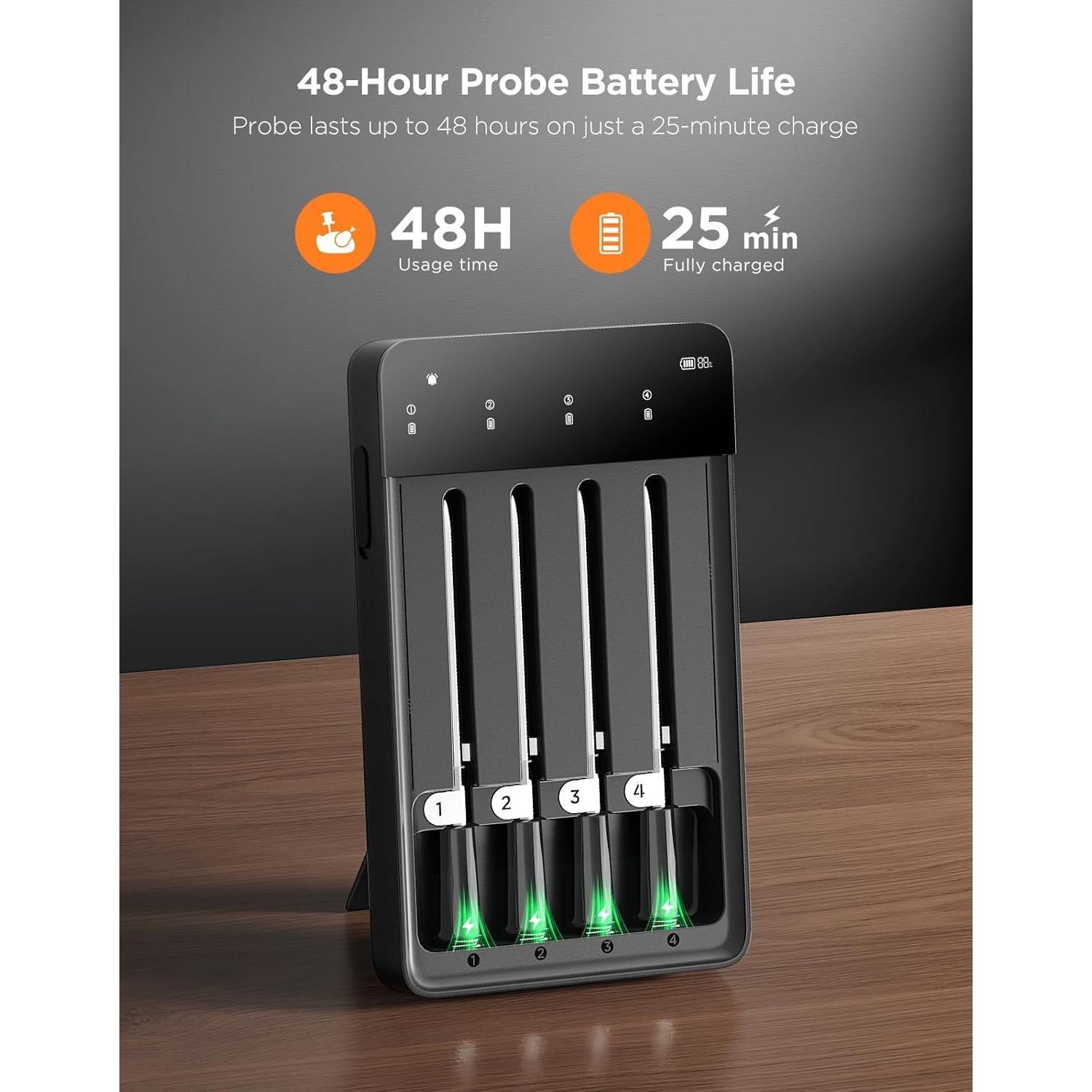 Termómetro Digital Inalámbrico GoveeLife con 4 Probetas