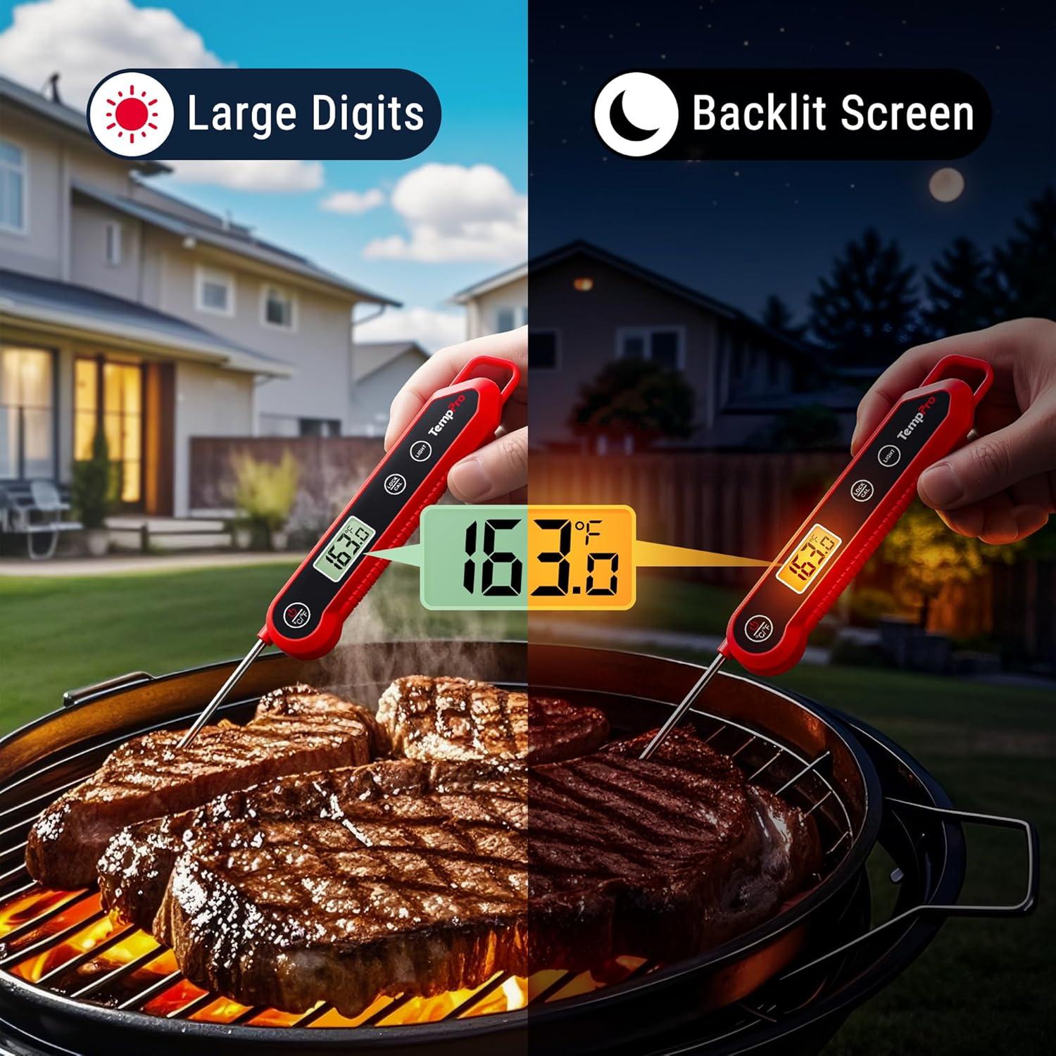 Termómetro Digital Instantáneo TempPro a Prueba de Agua 0.5°C