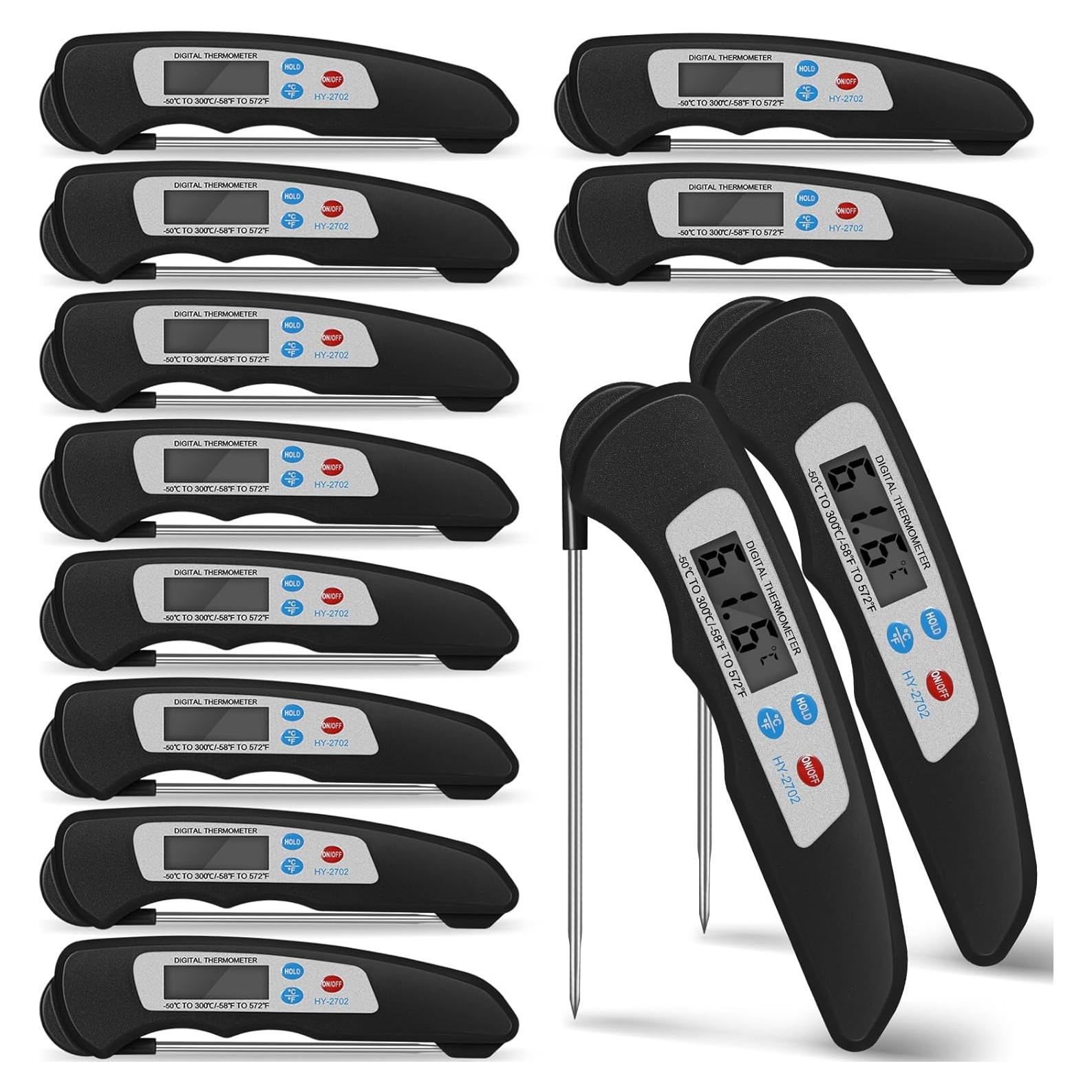 Termómetro Digital de Carne Xuhal 12 Pcs Plegable Impermeable