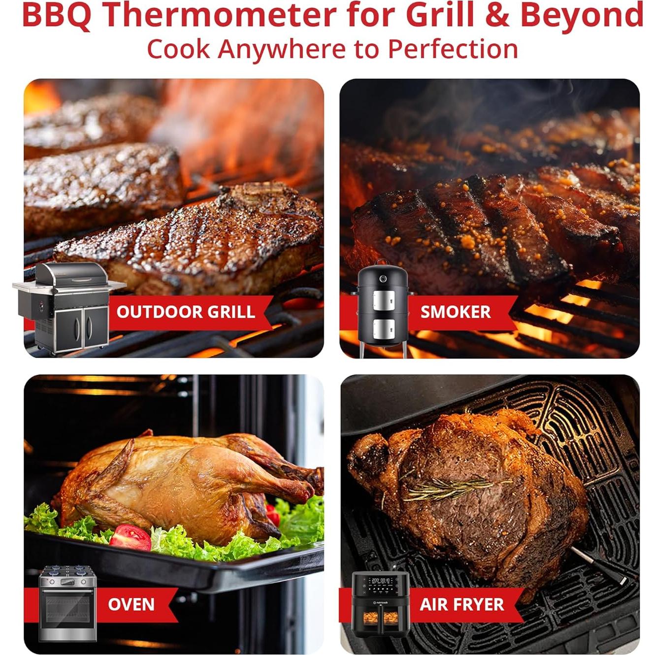 Termómetro de Carne Digital Grill Sync Inalámbrico Bluetooth