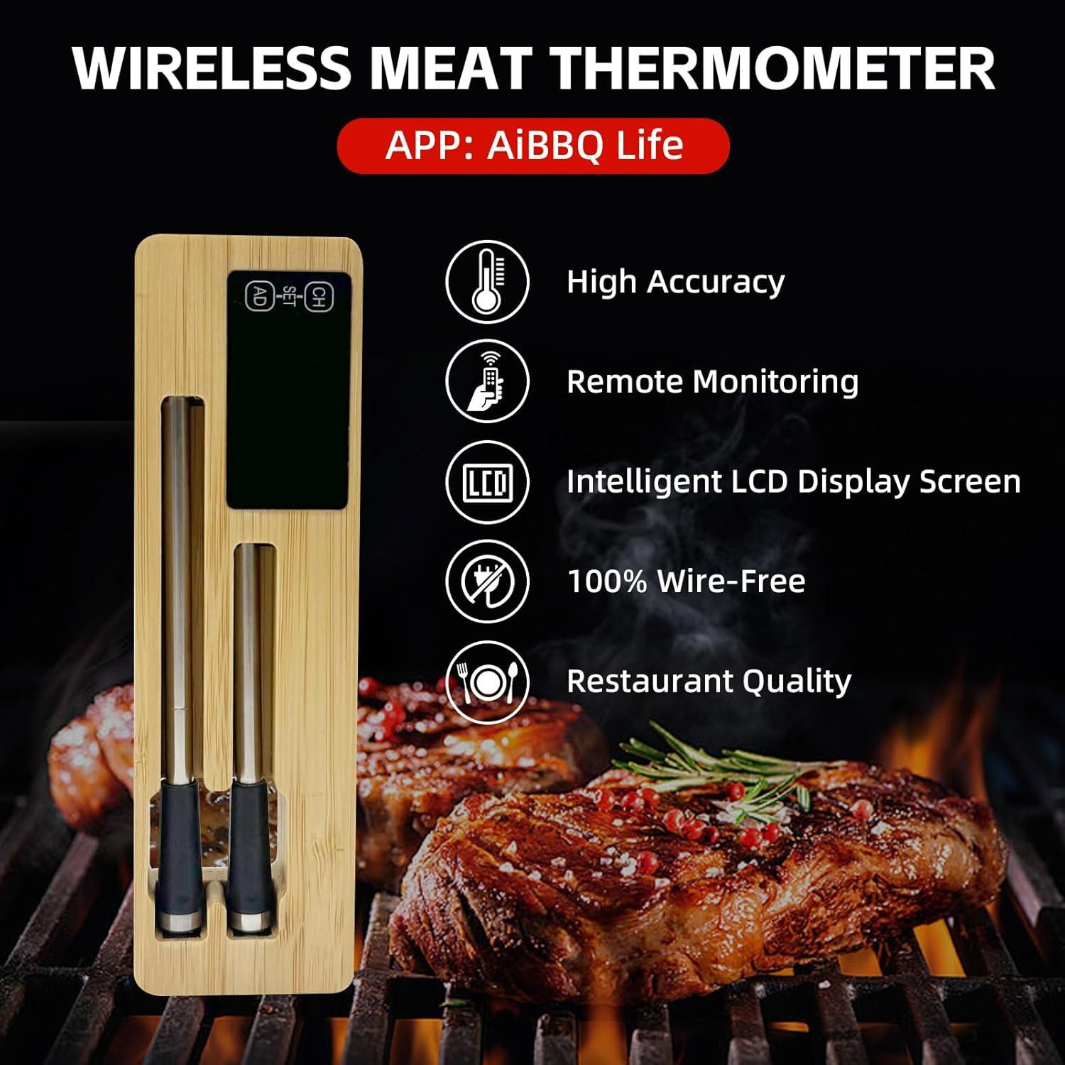 Termómetro de Carne Inalámbrico BloomNest 2 Probes Bluetooth 200m