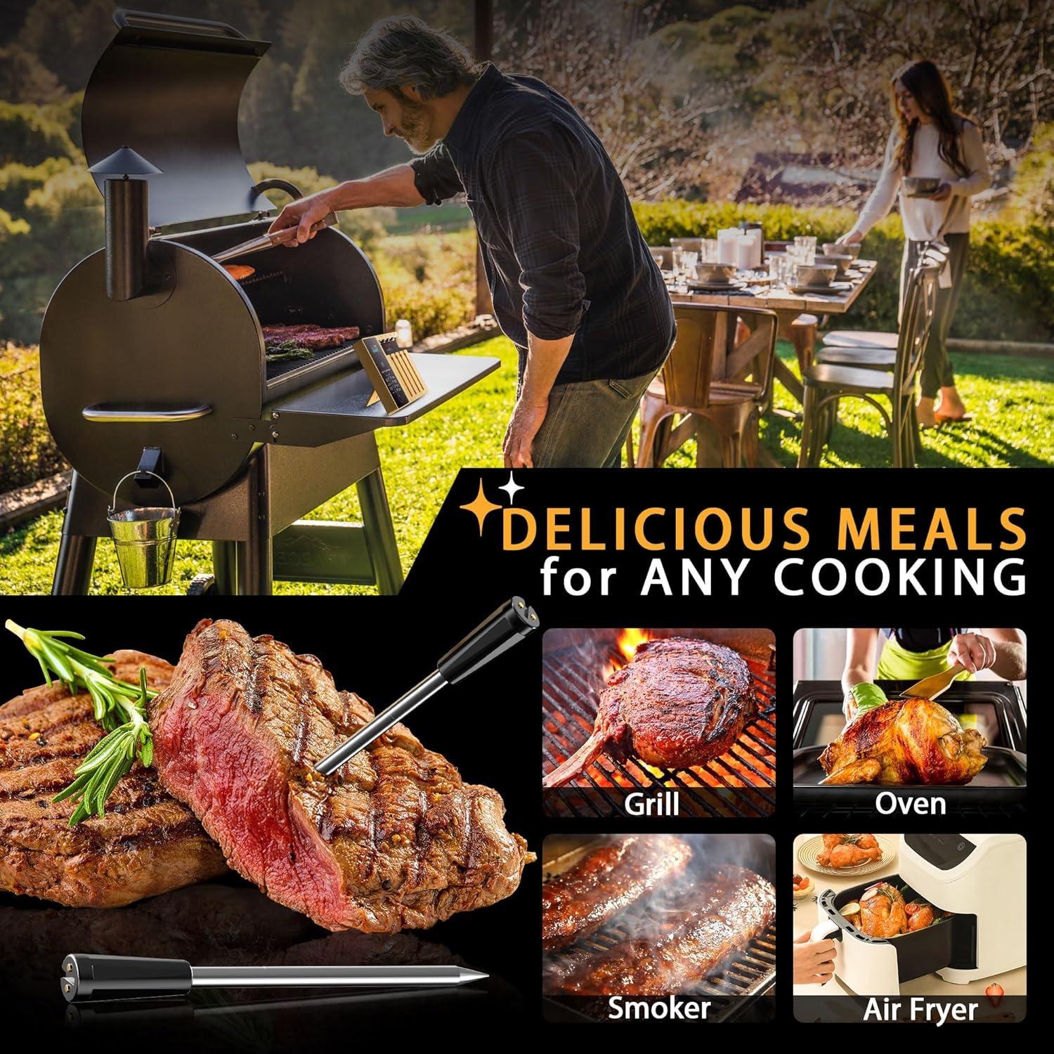 Termómetro de Carne Inalámbrico TIMETOP con 1 Sonda APP