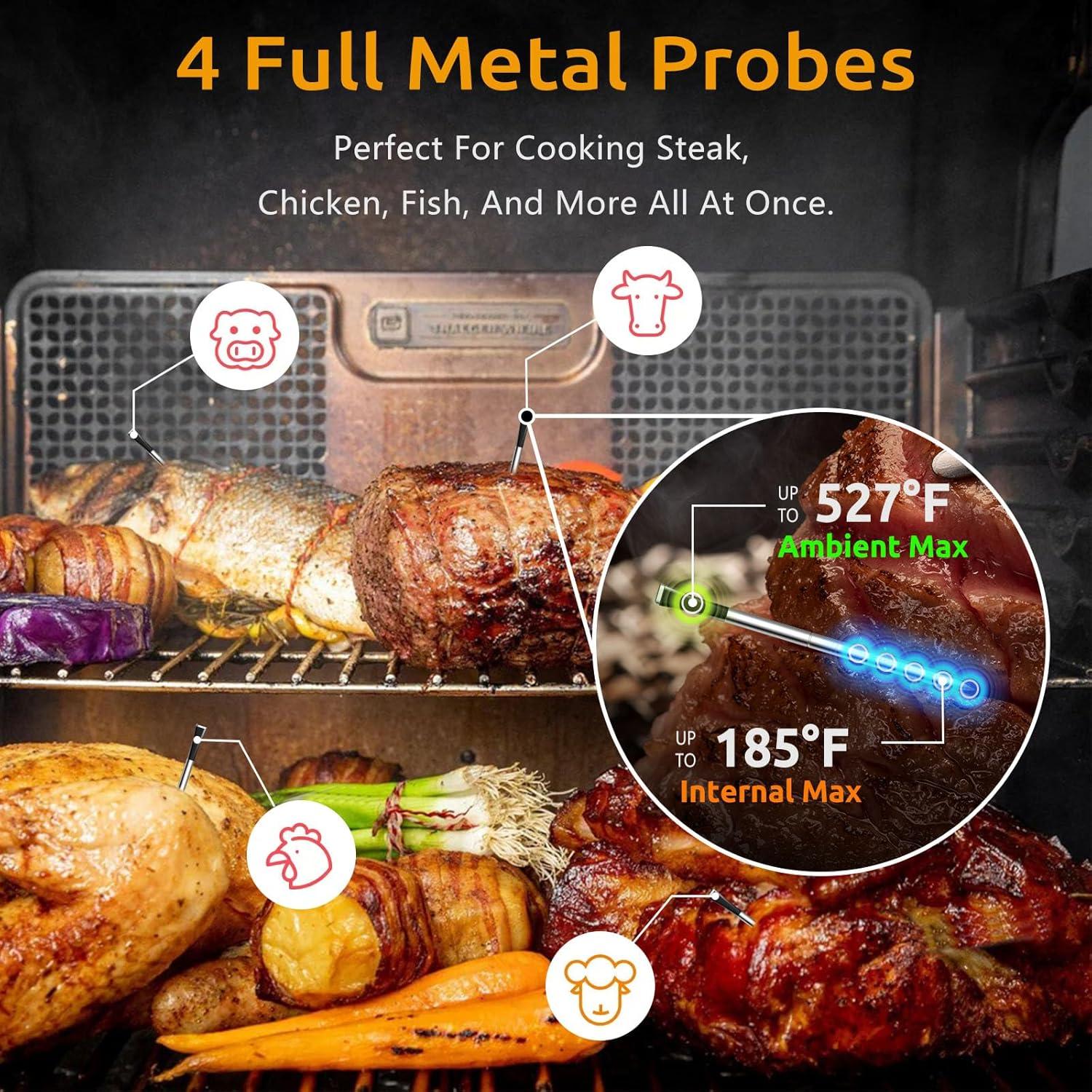 Termómetro Digital Inalámbrico DECADE MTRD-01 con 4 Probes