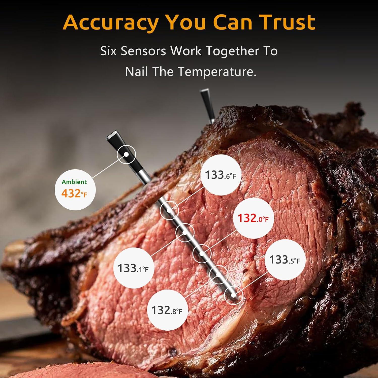 Termómetro Digital Inalámbrico DECADE MTRD-01 con 4 Probes