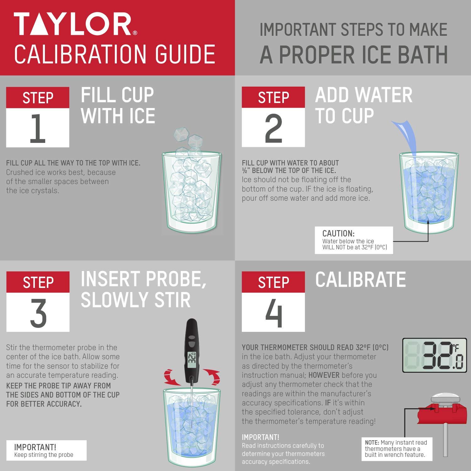 Termómetro Digital de Cocina Taylor 9867 Plegable Negro