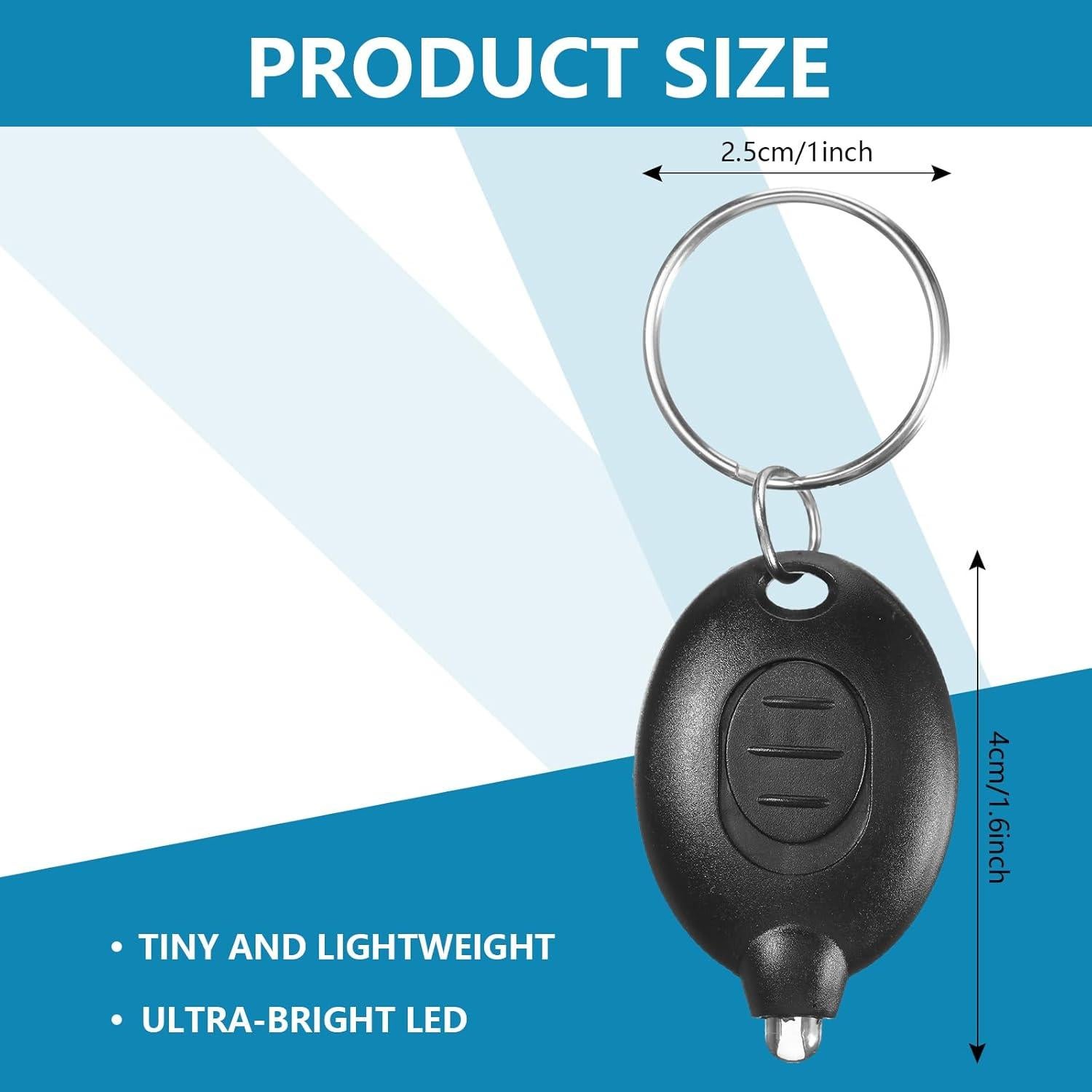 Hicarer 42 Mini Linternas LED de Llavero Multicolor 6.6 cm