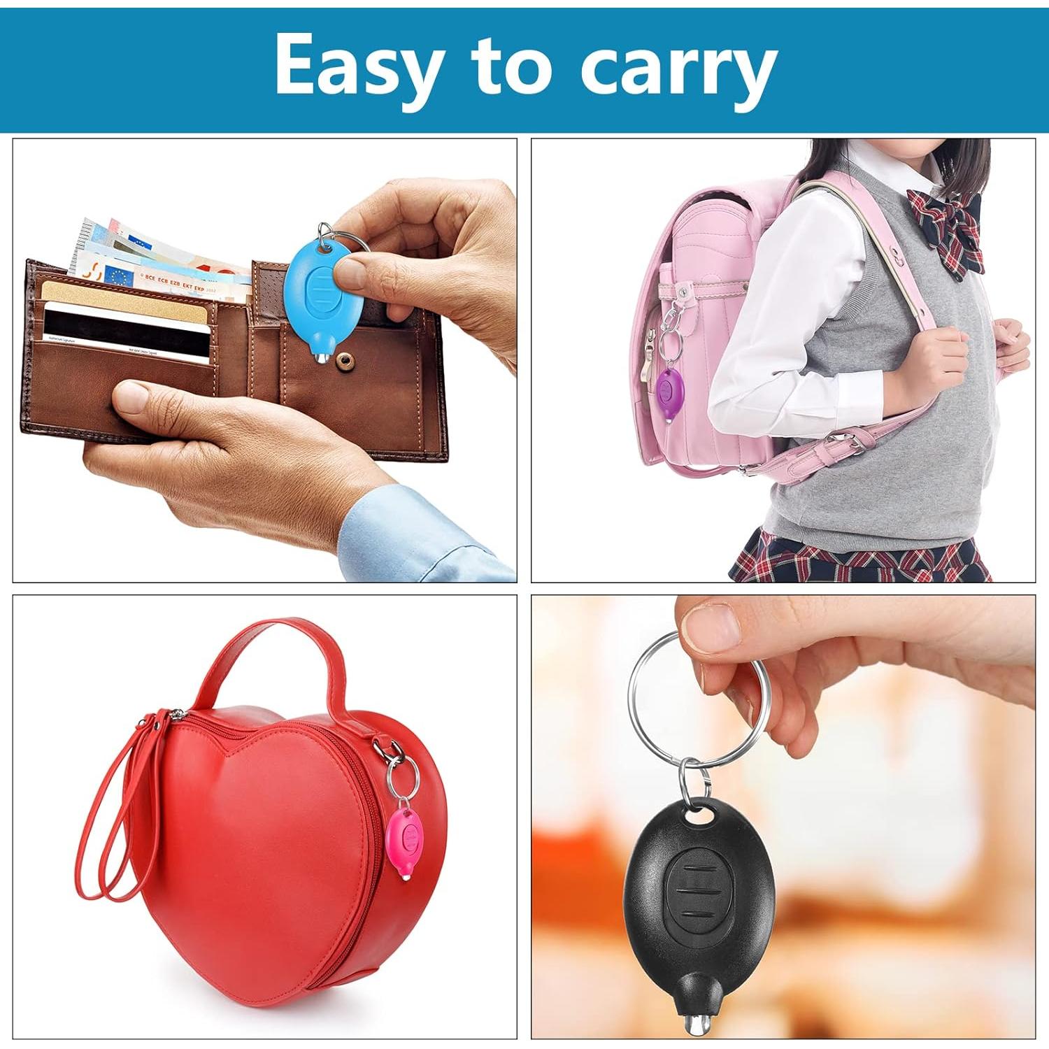 Hicarer 42 Mini Linternas LED de Llavero Multicolor 6.6 cm