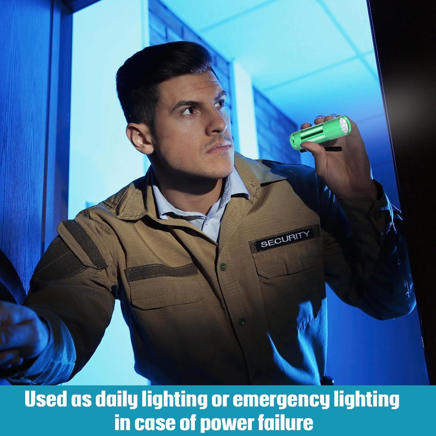 Linternas LED Mini VIHOSE 12 Pcs Aluminio Colores Brillantes