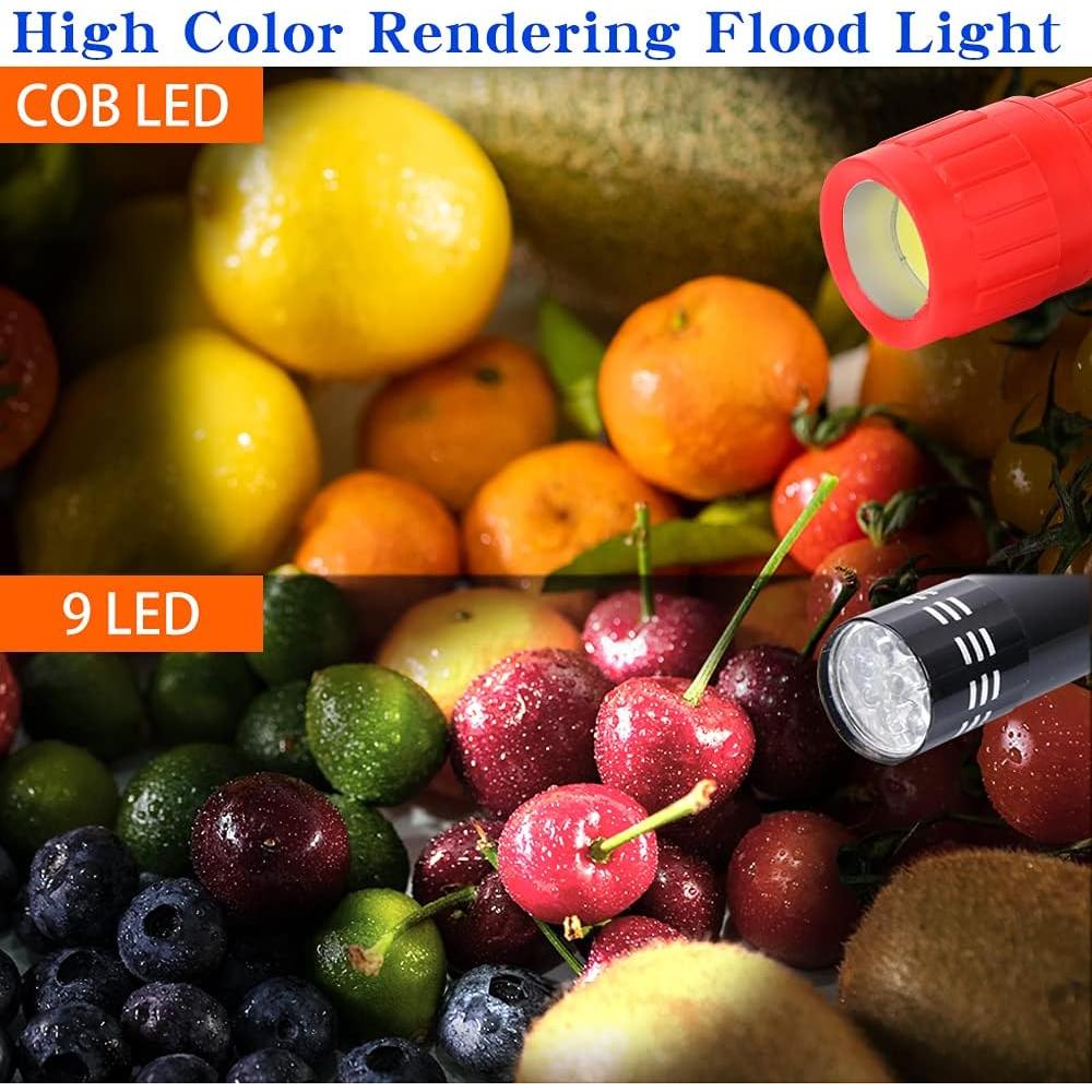 Linterna Pequeña LED KunHe 5 Paquete 100 Lúmenes Baterías AAA