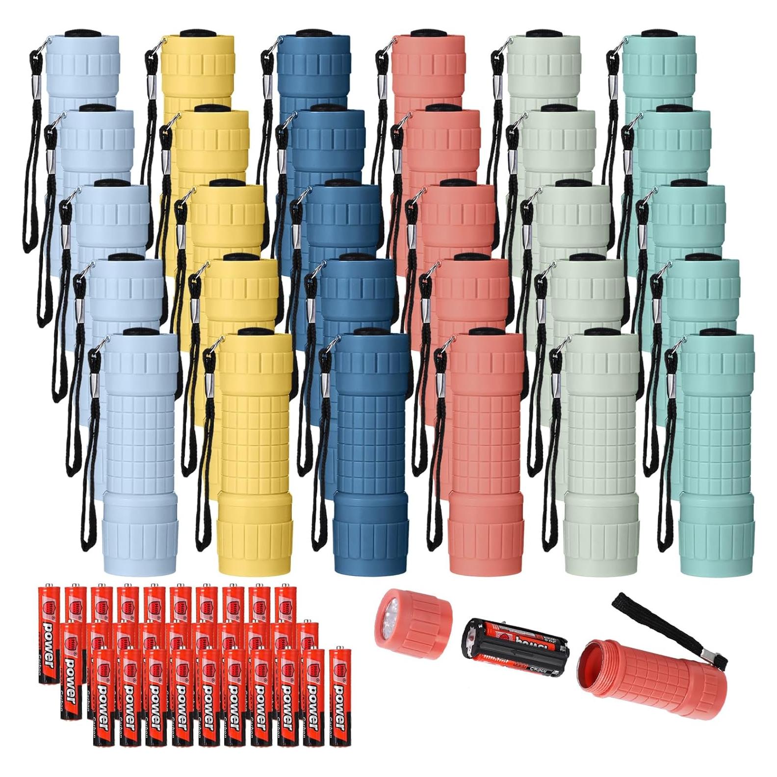 Paquete de 30 Linternas Mini LED Glooglitter con Pilas AAA