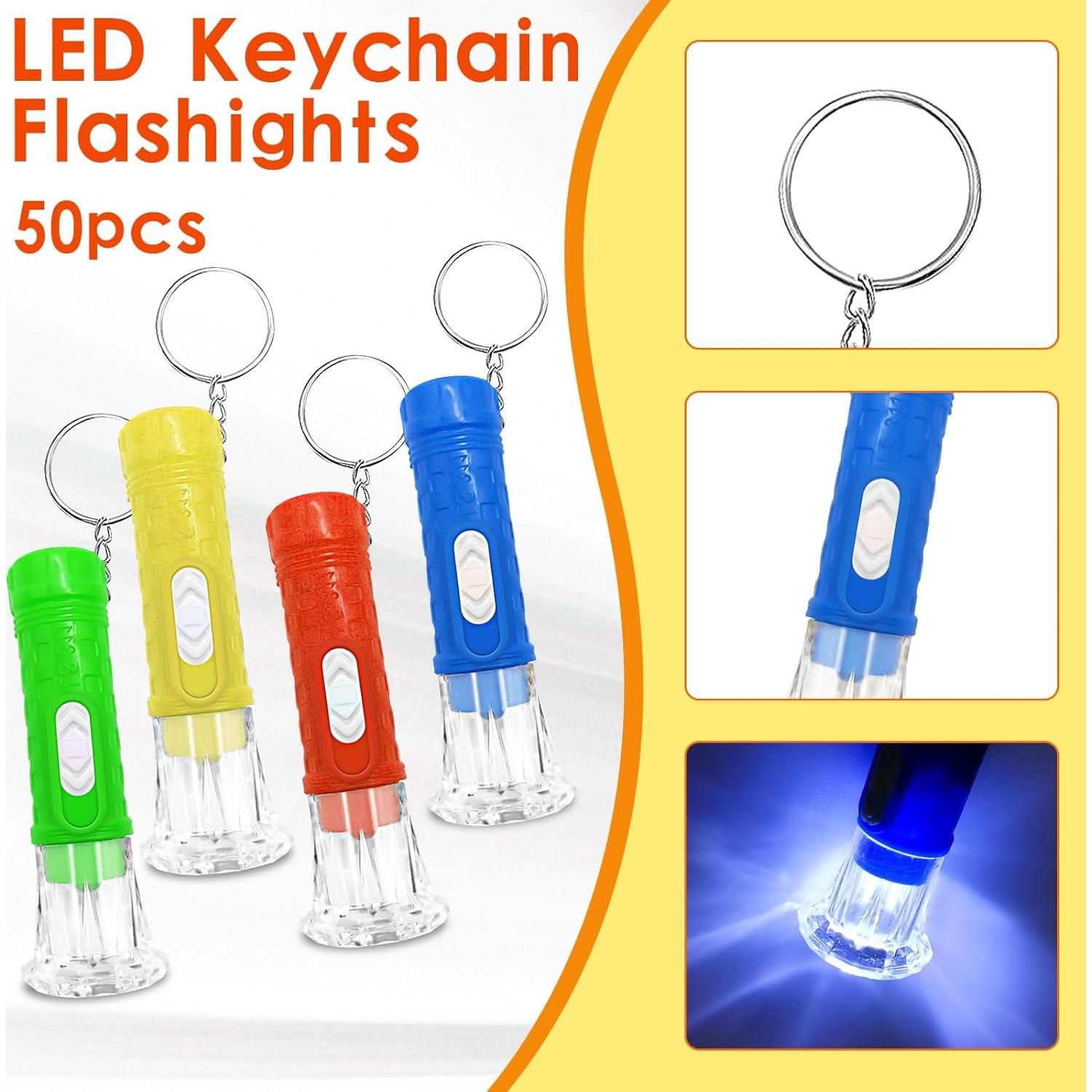 Paquete de 50 Linternas LED Compactas CENNSIOQP para Emergencias