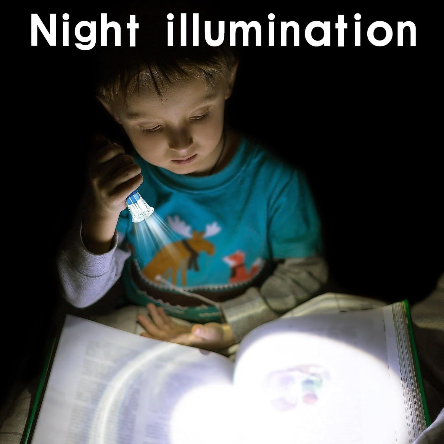 Paquete de 50 Linternas LED Compactas CENNSIOQP para Emergencias